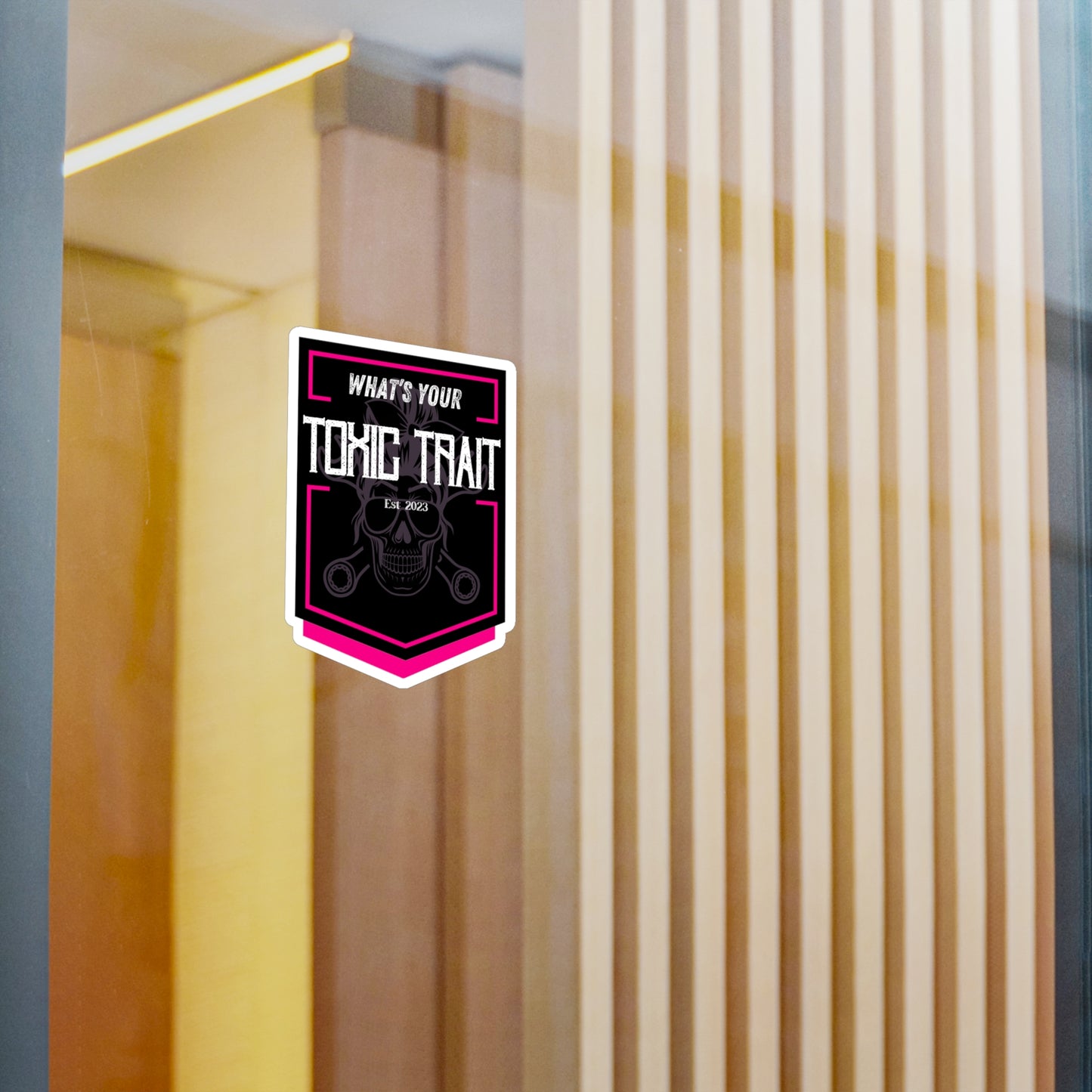 Toxic Trait Pink Kiss-Cut Vinyl Decals