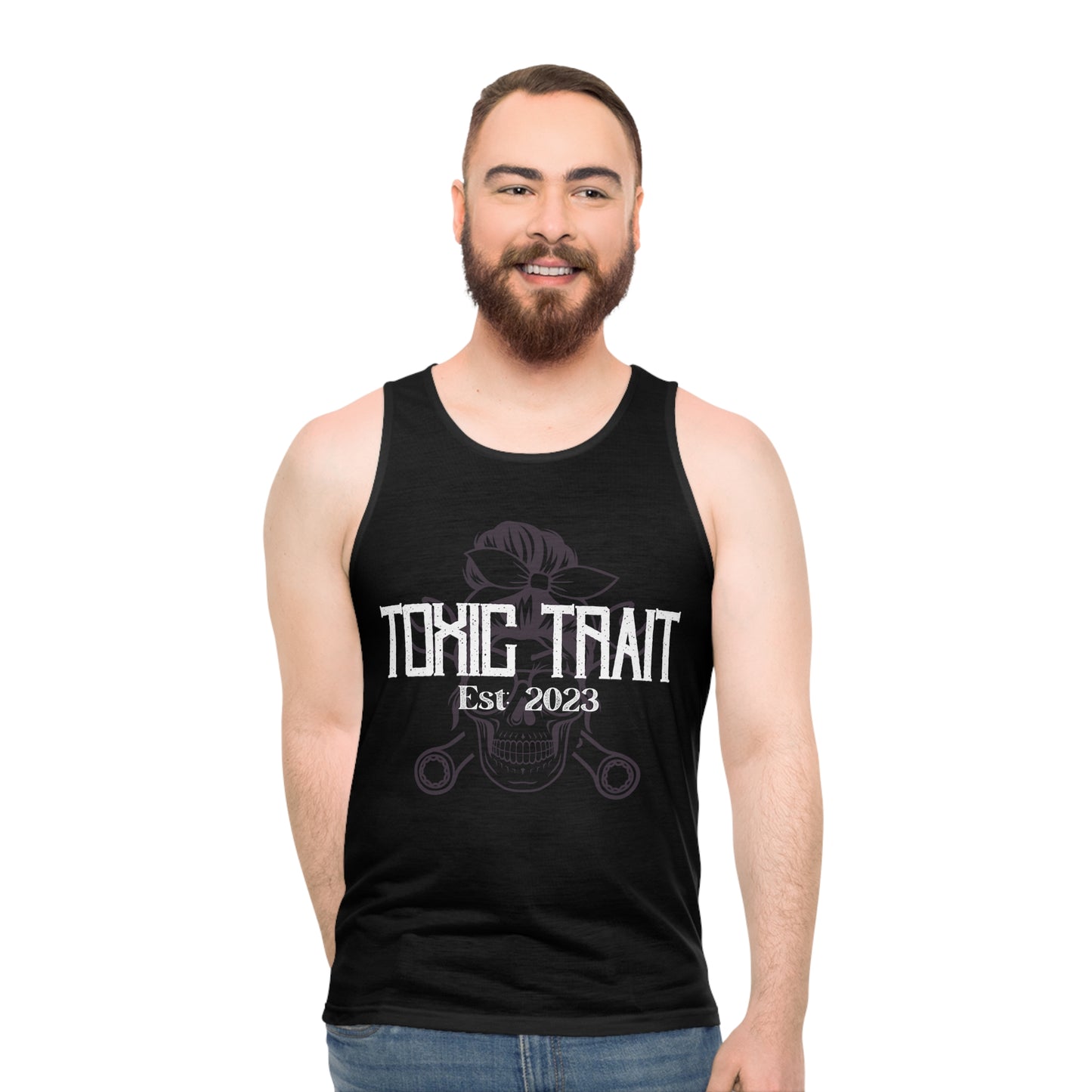 Toxic Trait Smokey Lavender SkullTank Top