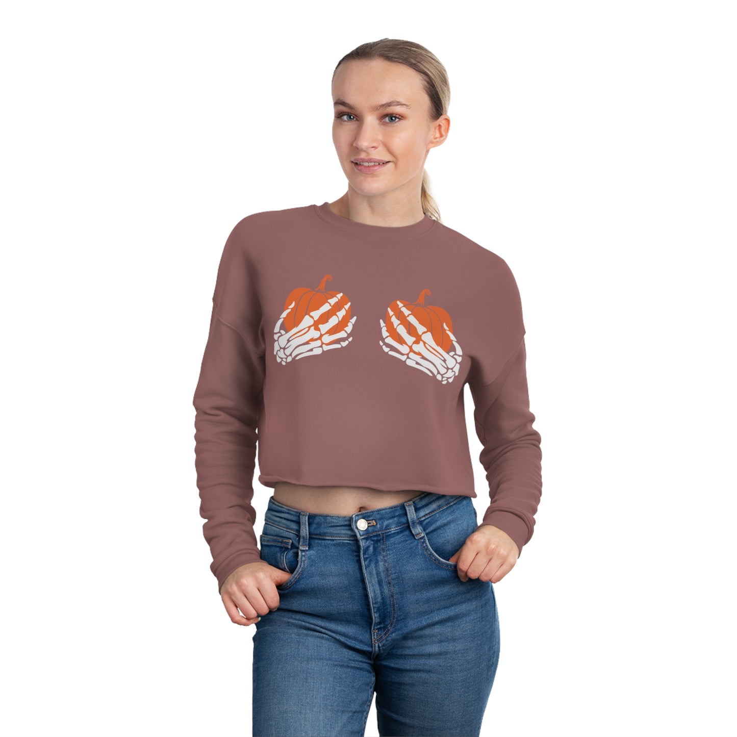 Hold your Gourd Women's Cropped Sweatshirt