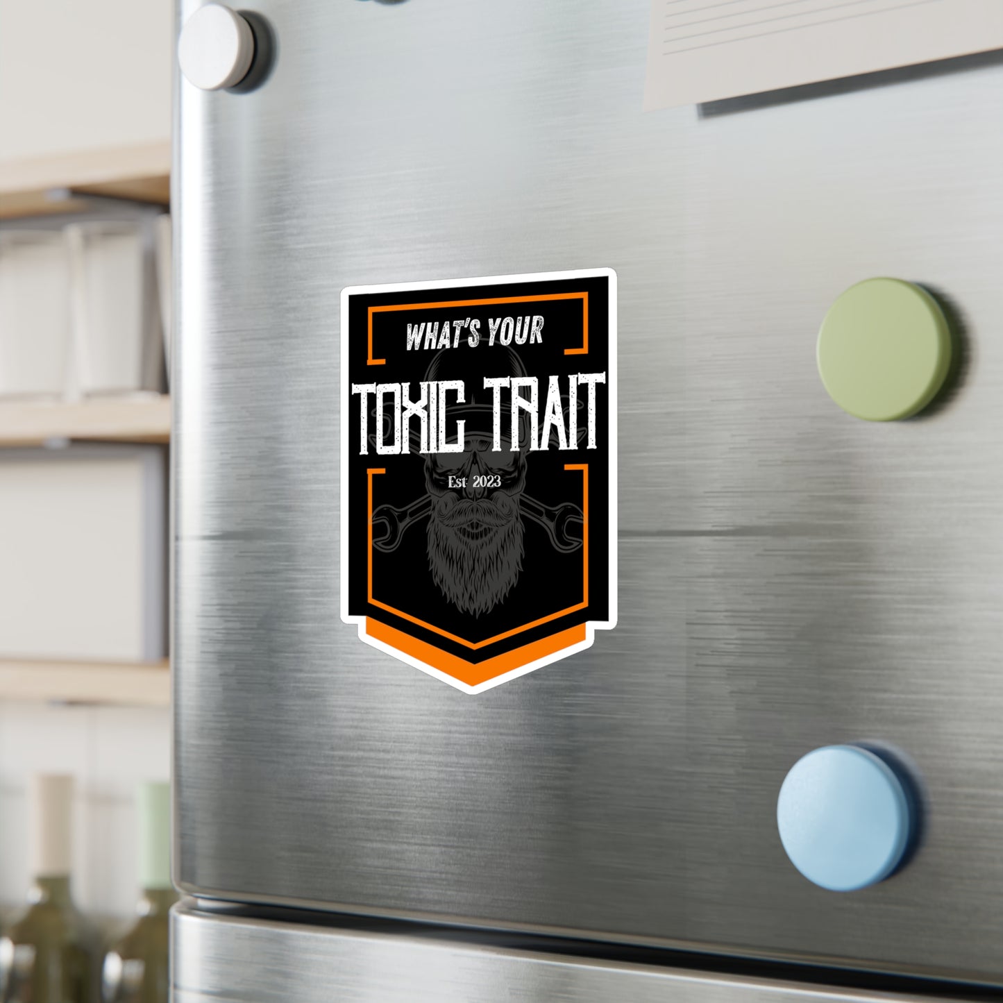 Toxic Trait Orange Kiss-Cut Vinyl Decals