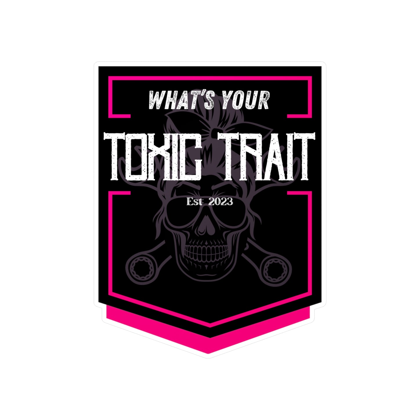 Toxic Trait Pink Kiss-Cut Vinyl Decals