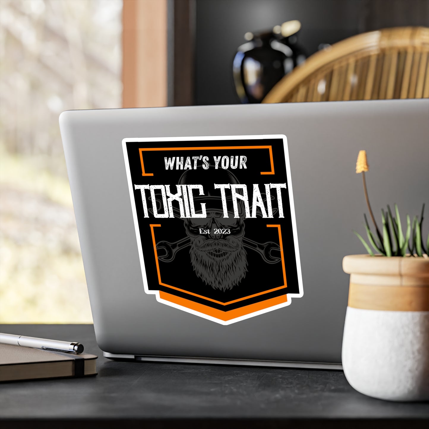 Toxic Trait Orange Kiss-Cut Vinyl Decals