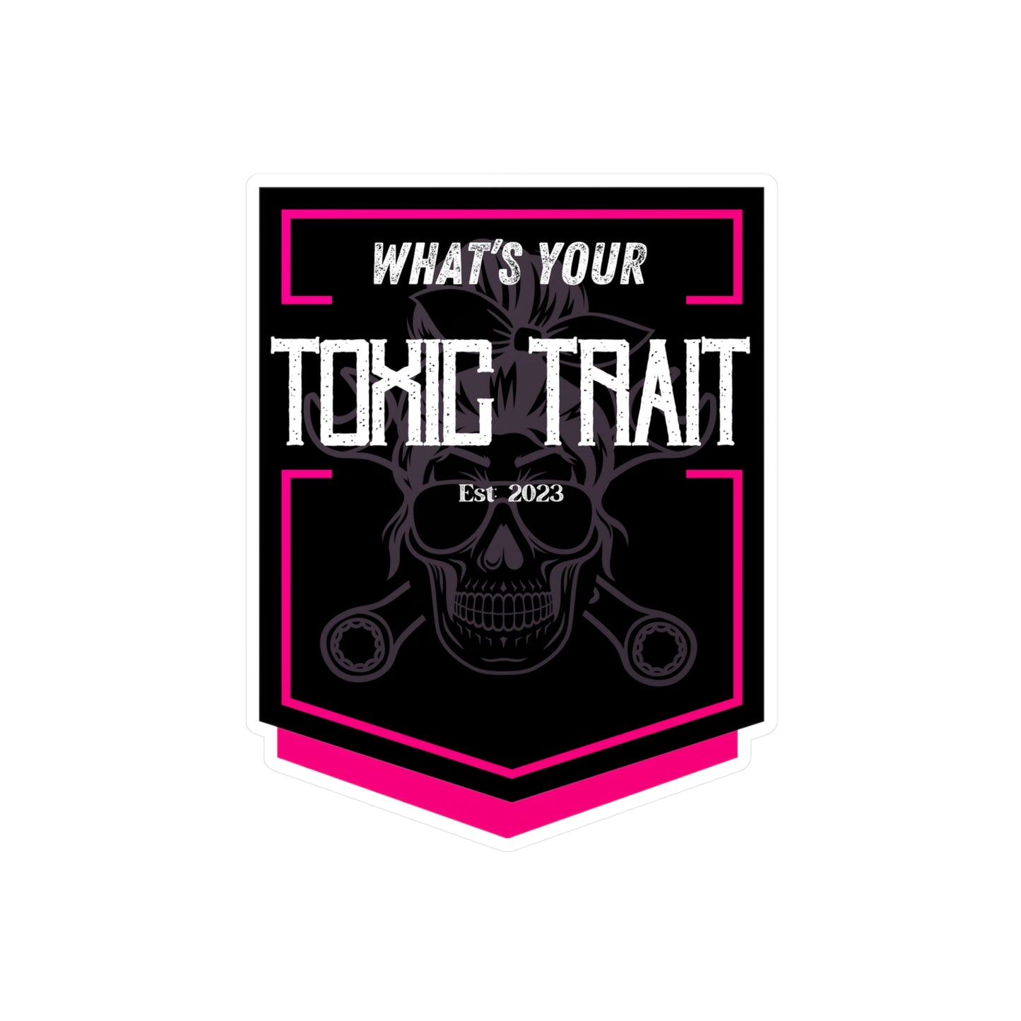 Toxic Trait Pink Kiss-Cut Vinyl Decals