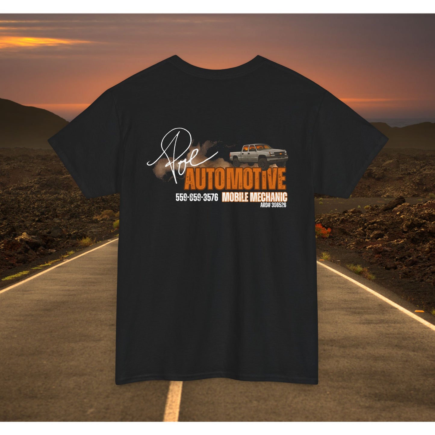 Poe Automotive Mechanic Tee, Unisex Heavy Cotton T-Shirt