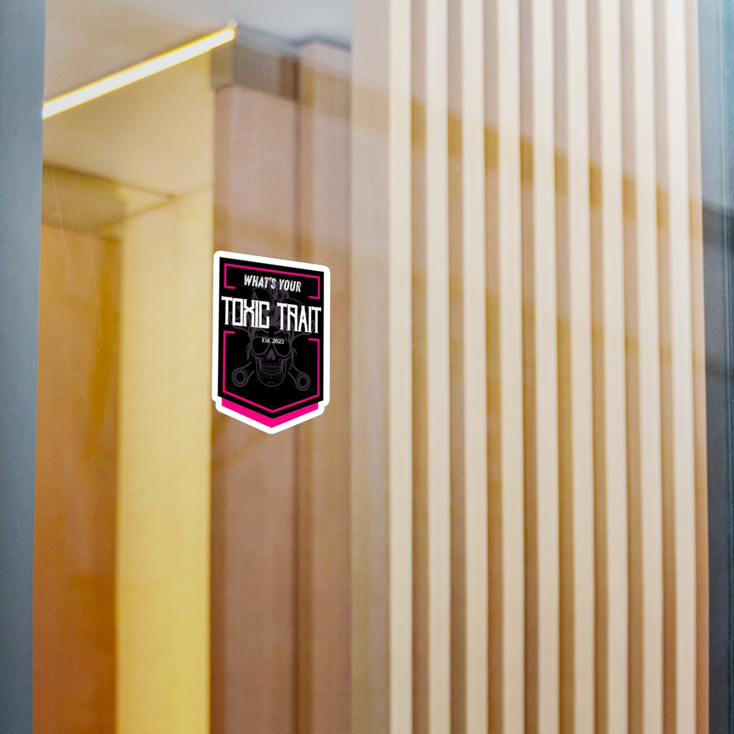 Toxic Trait Pink Kiss-Cut Vinyl Decals