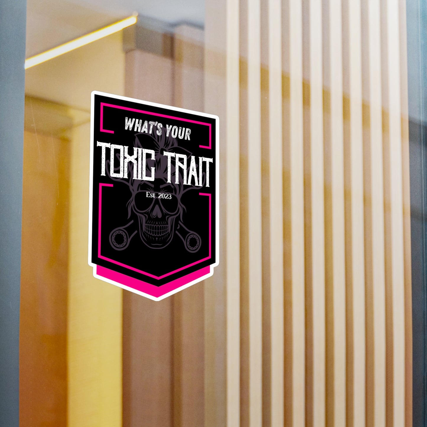 Toxic Trait Pink Kiss-Cut Vinyl Decals