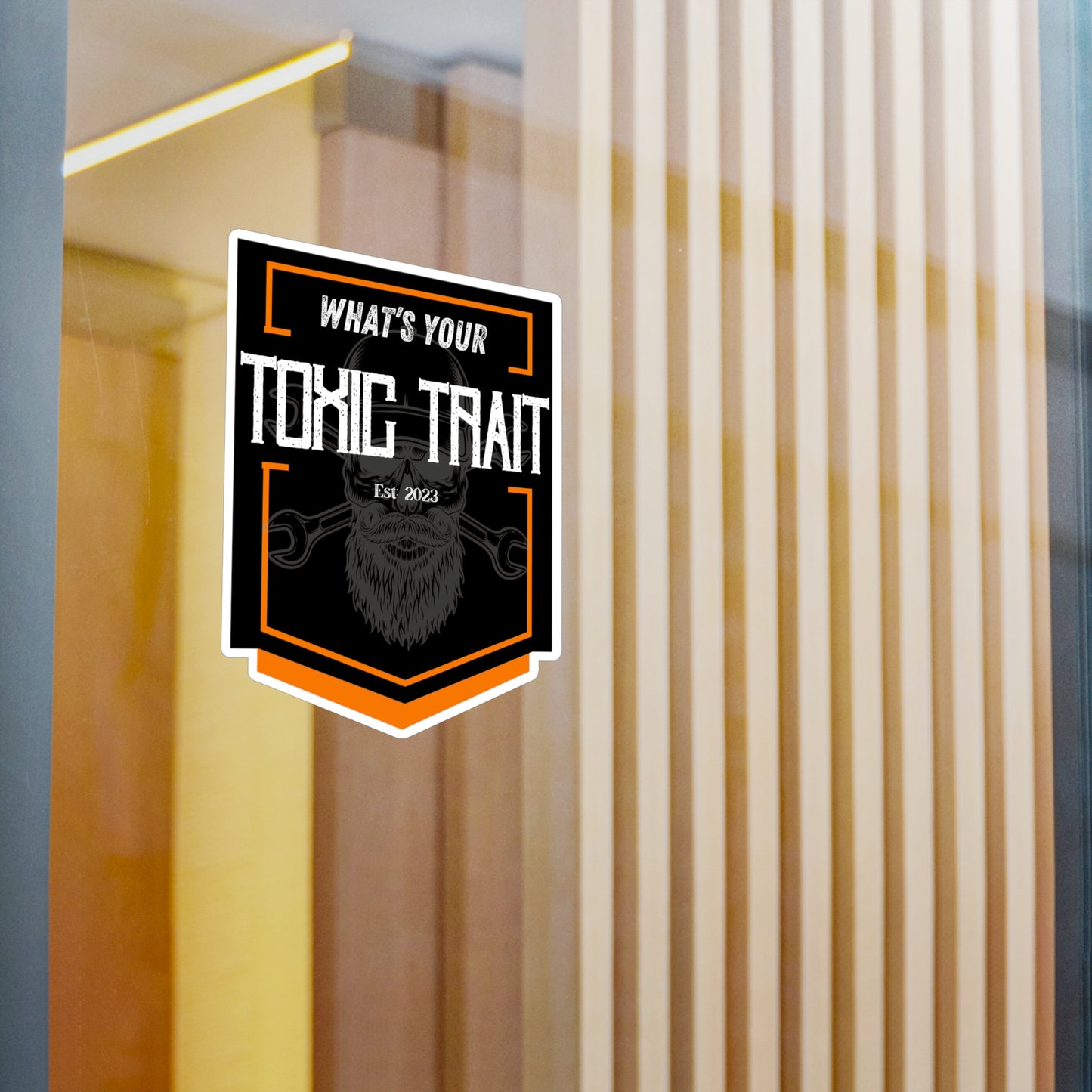 Toxic Trait Orange Kiss-Cut Vinyl Decals