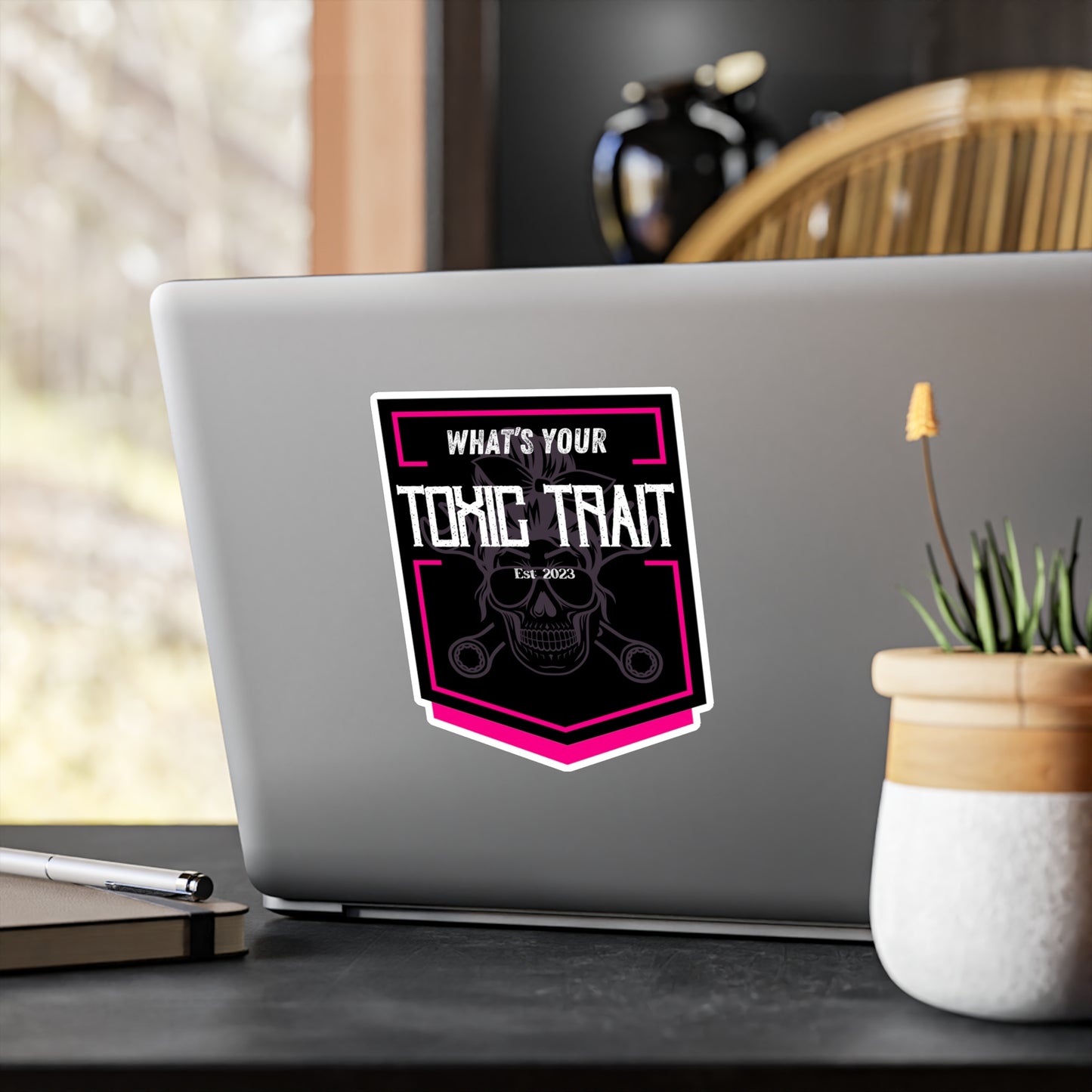 Toxic Trait Pink Kiss-Cut Vinyl Decals