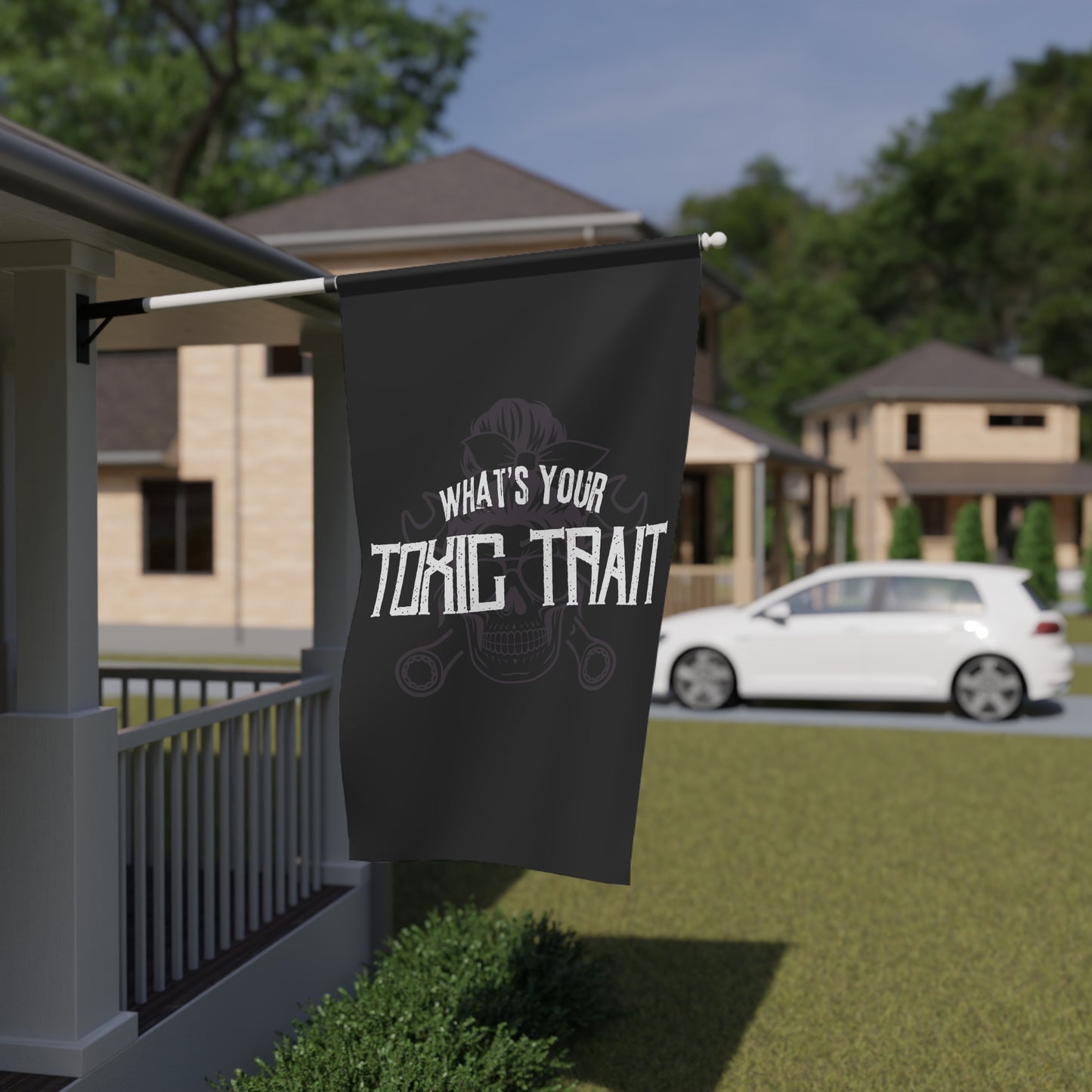 Toxic Trait ( Smokey Lavender)House Flag
