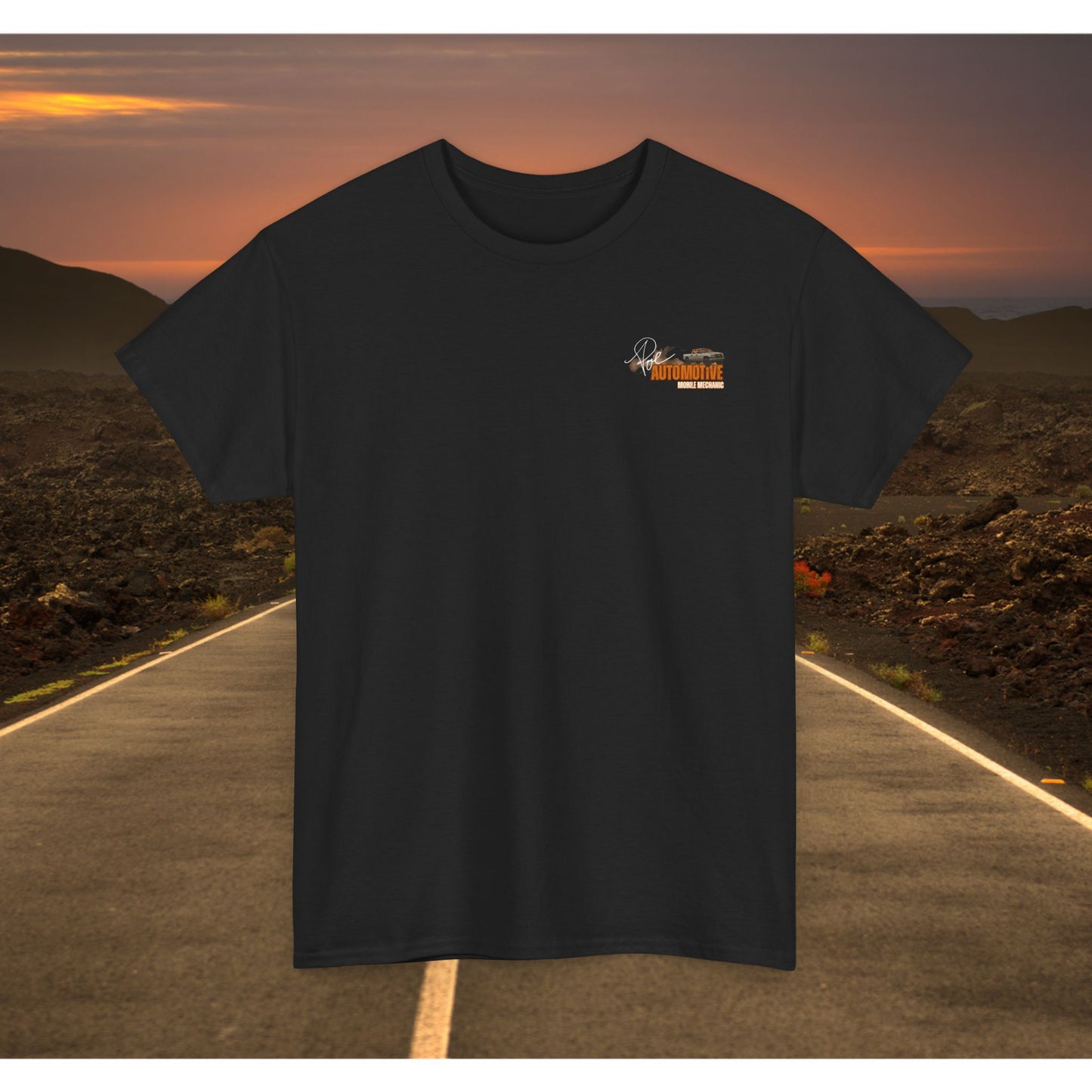 Poe Automotive Mechanic Tee, Unisex Heavy Cotton T-Shirt