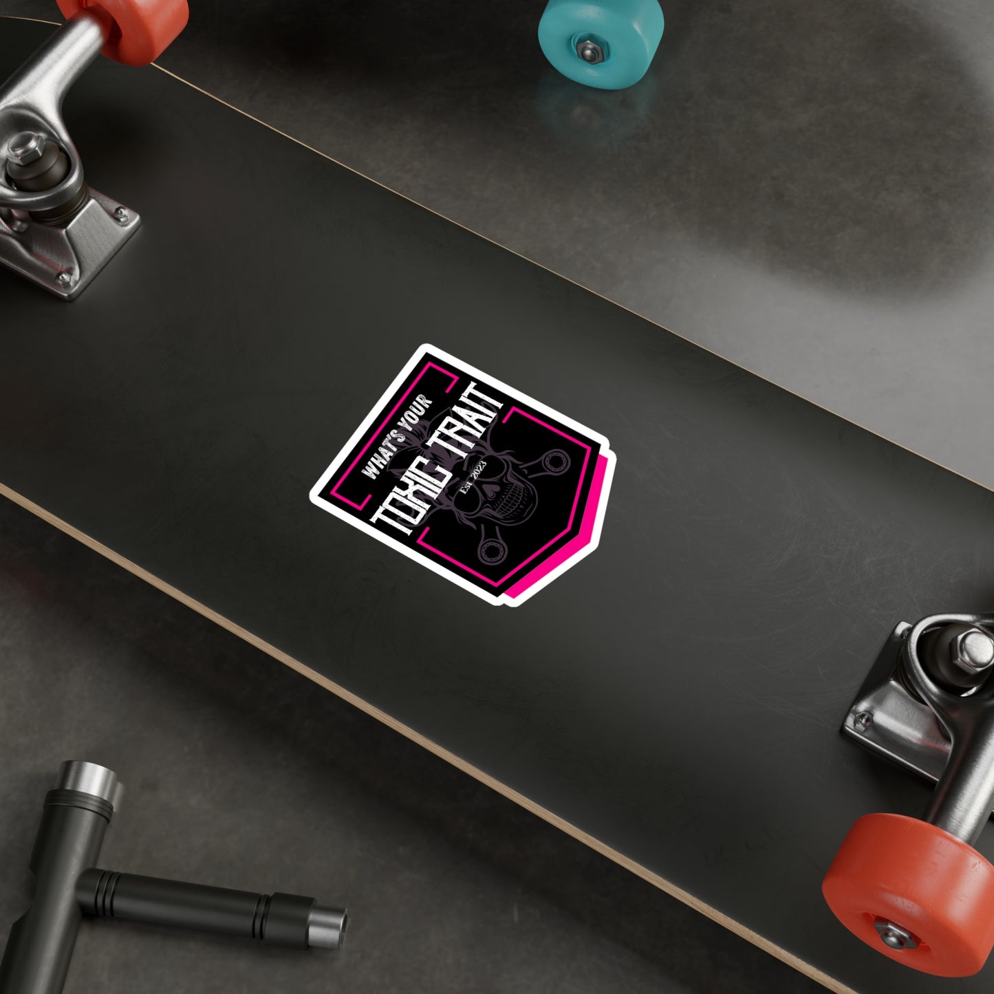 Toxic Trait Pink Kiss-Cut Vinyl Decals