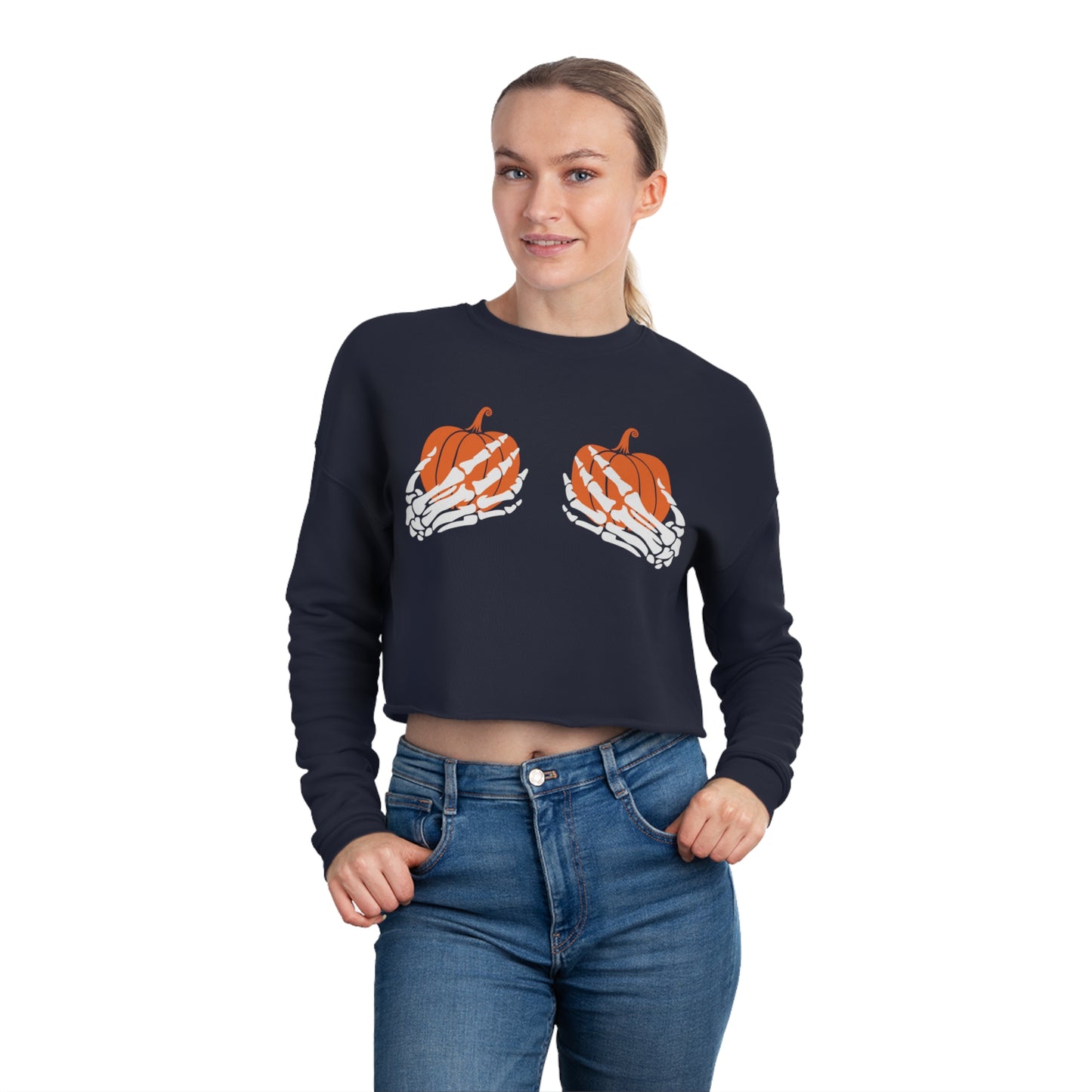 Hold your Gourd Women's Cropped Sweatshirt