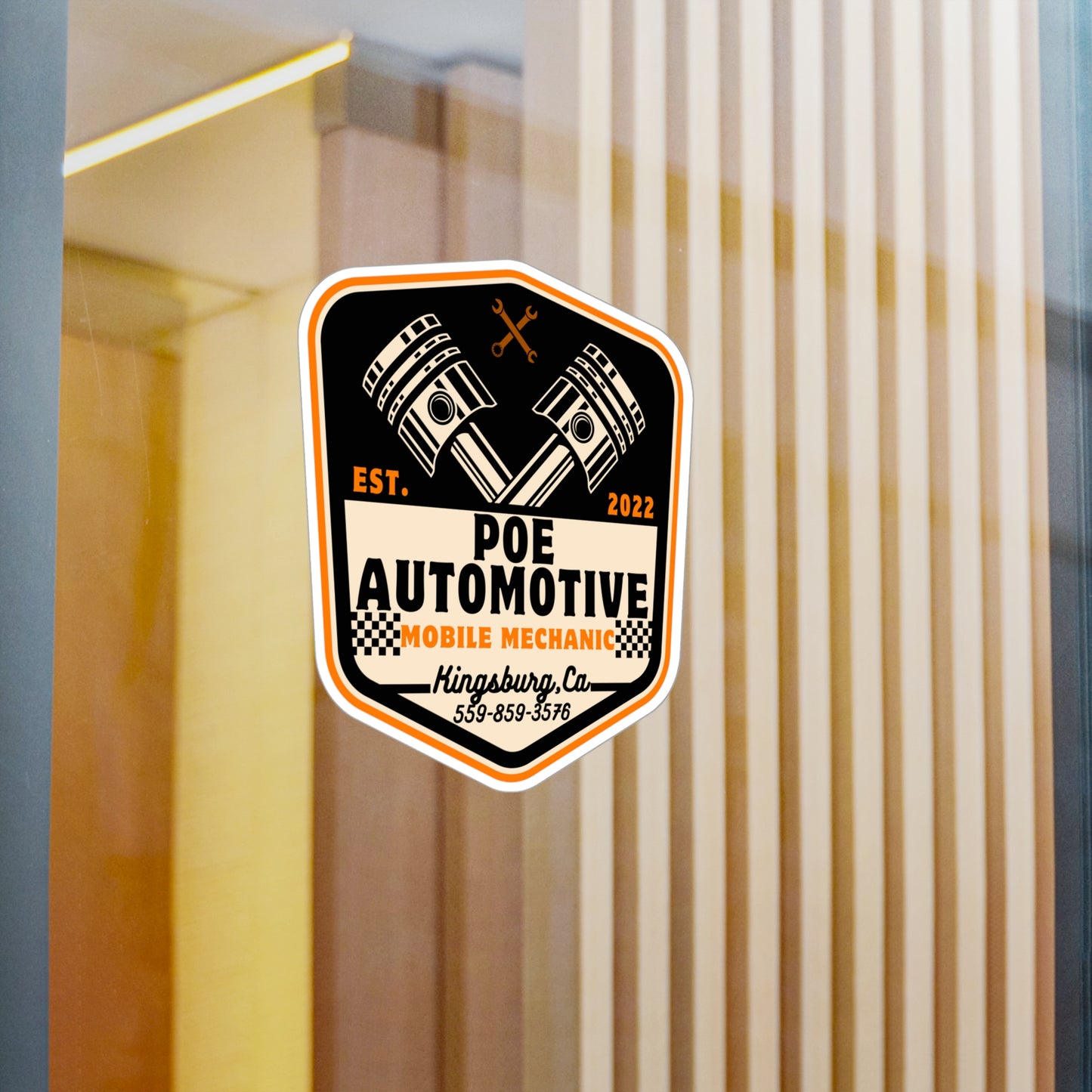 Poe Automotive Kiss-Cut Vinyl Decals