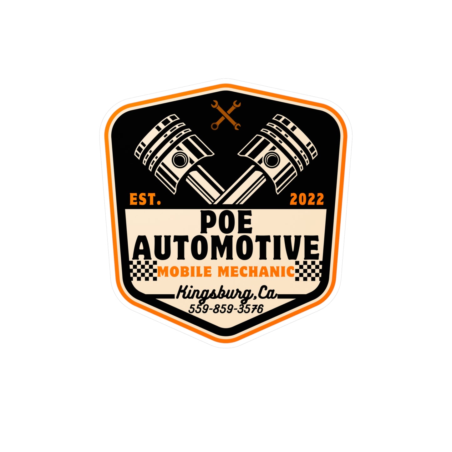 Poe Automotive Kiss-Cut Vinyl Decals