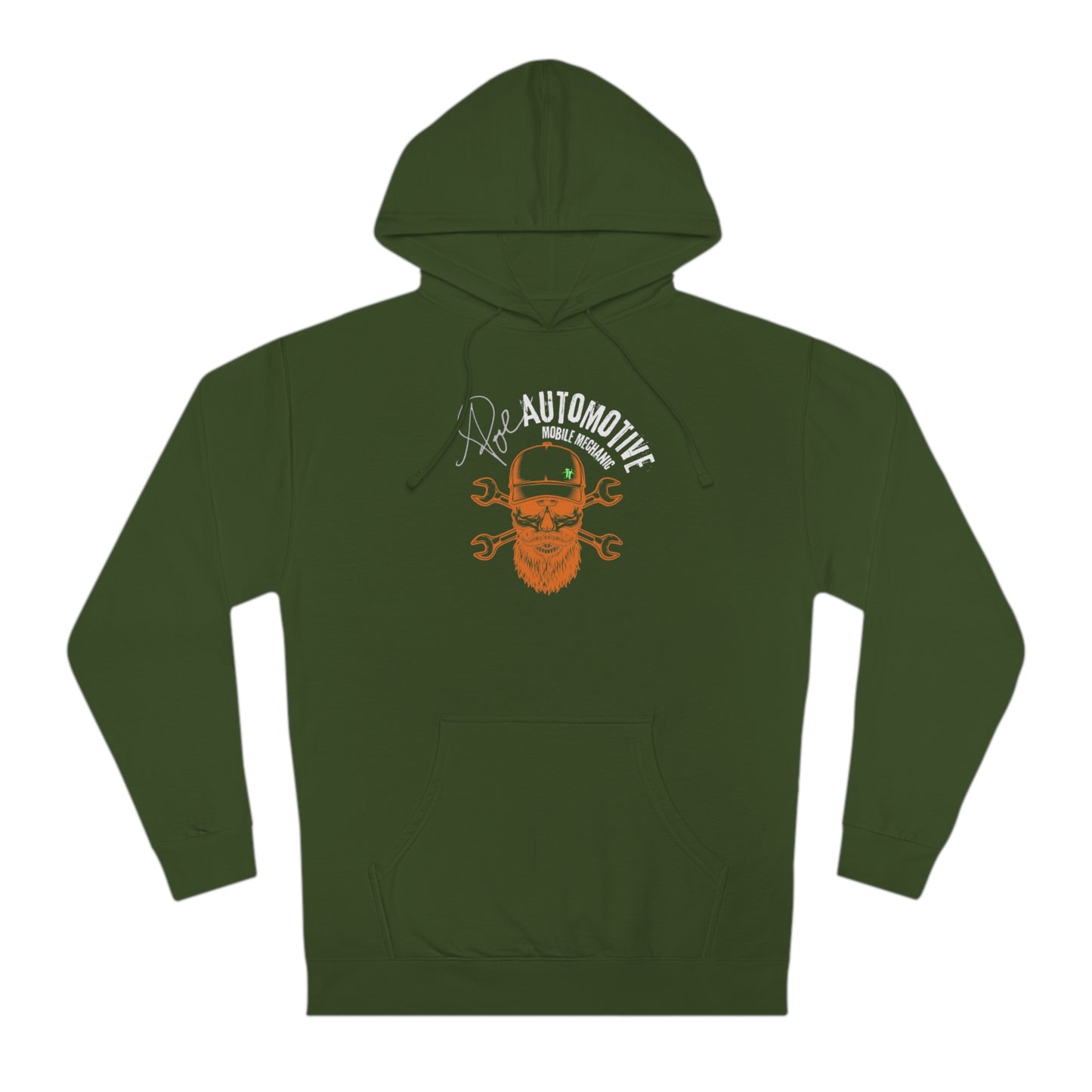 Poe Automotive bearded Skull Hooded Sweatshirt