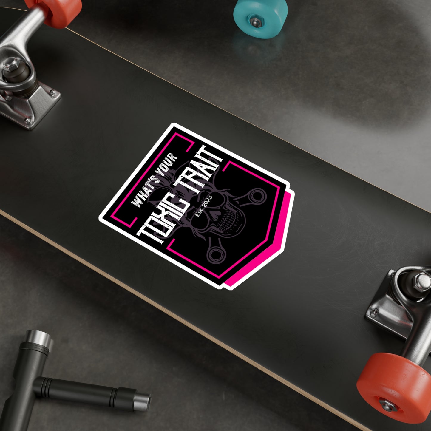Toxic Trait Pink Kiss-Cut Vinyl Decals