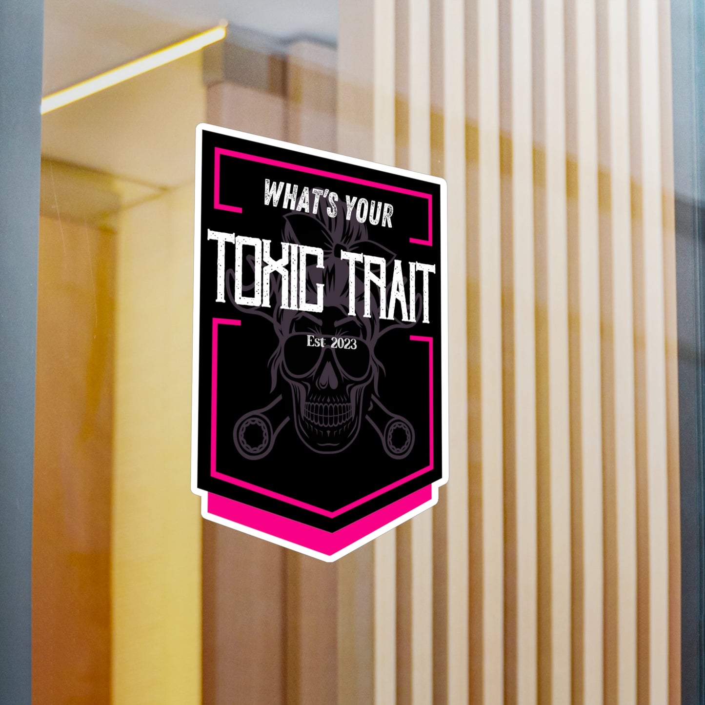 Toxic Trait Pink Kiss-Cut Vinyl Decals