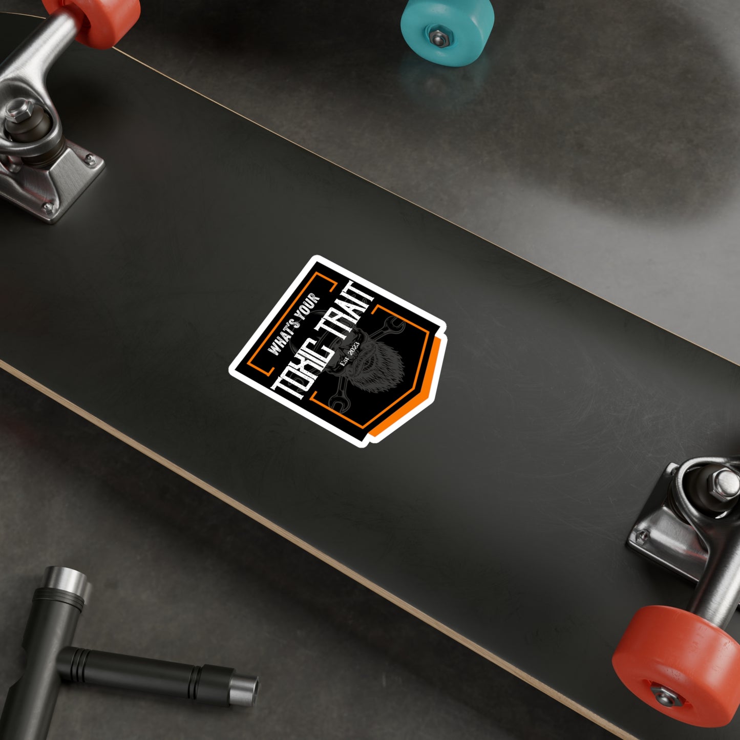 Toxic Trait Orange Kiss-Cut Vinyl Decals