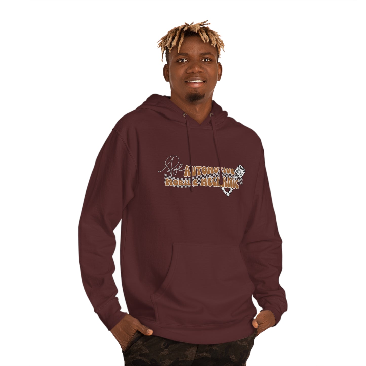 Vintage Poe Automotive Hooded Sweatshirt