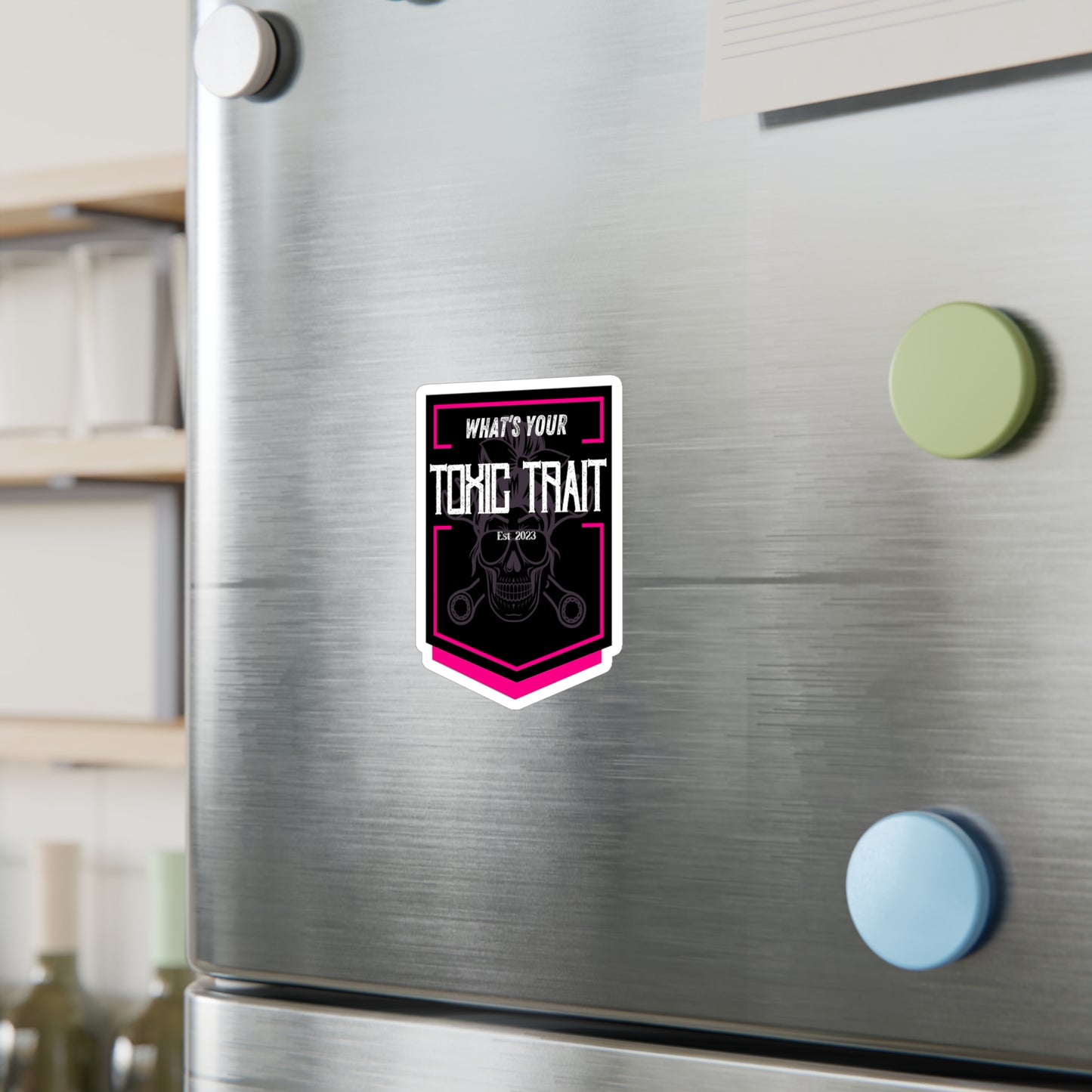 Toxic Trait Pink Kiss-Cut Vinyl Decals