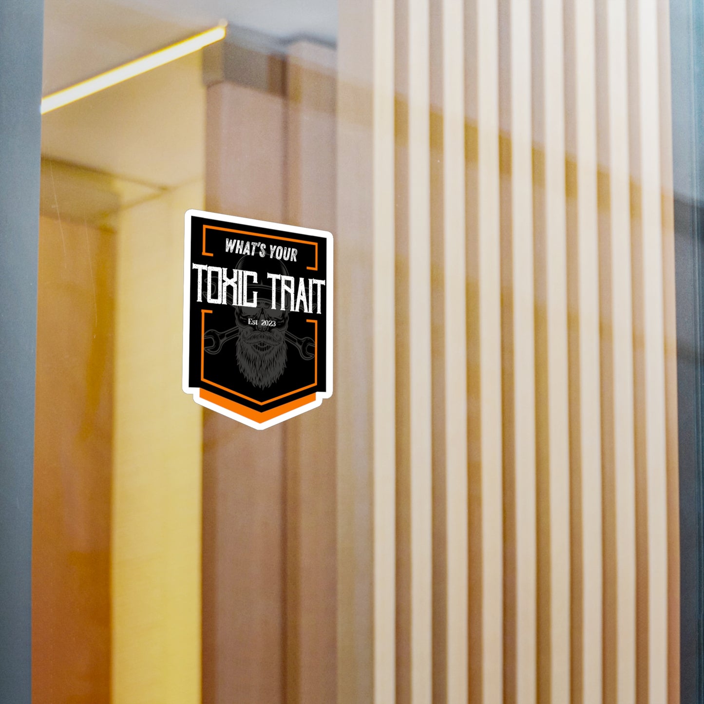 Toxic Trait Orange Kiss-Cut Vinyl Decals
