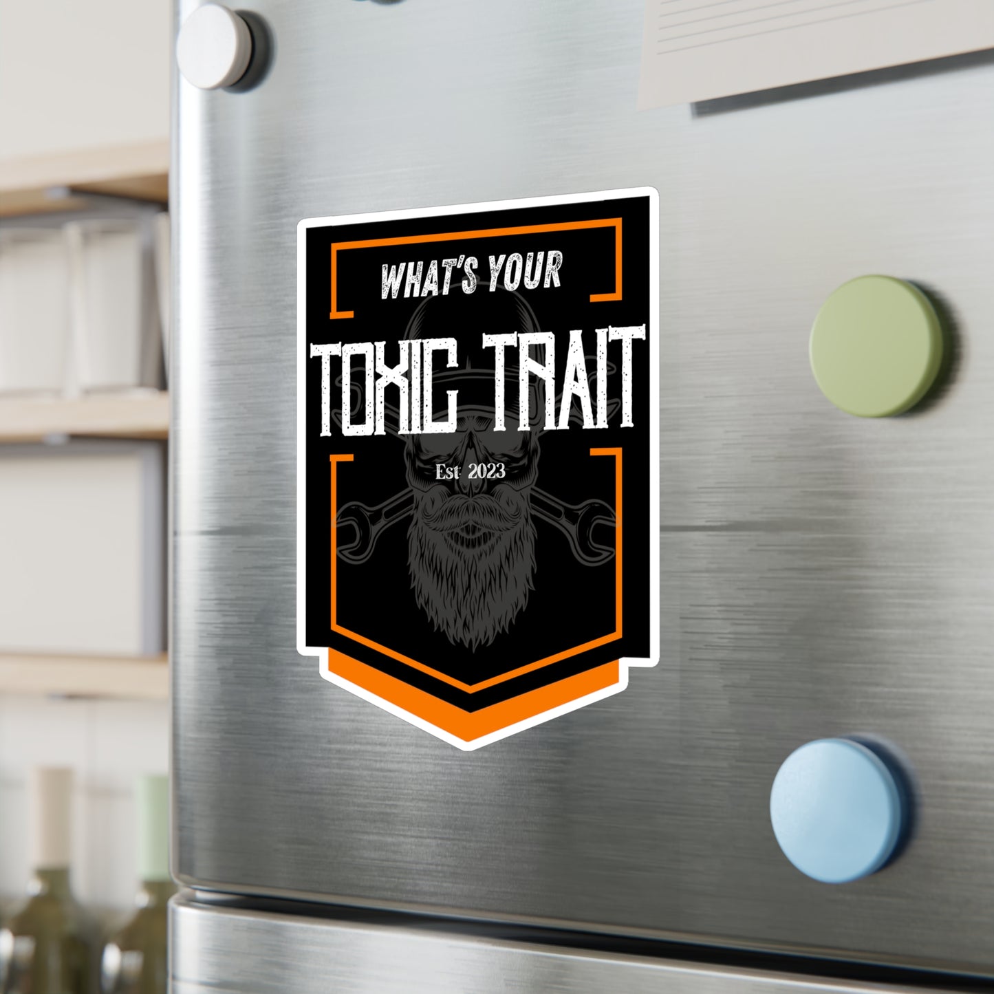 Toxic Trait Orange Kiss-Cut Vinyl Decals