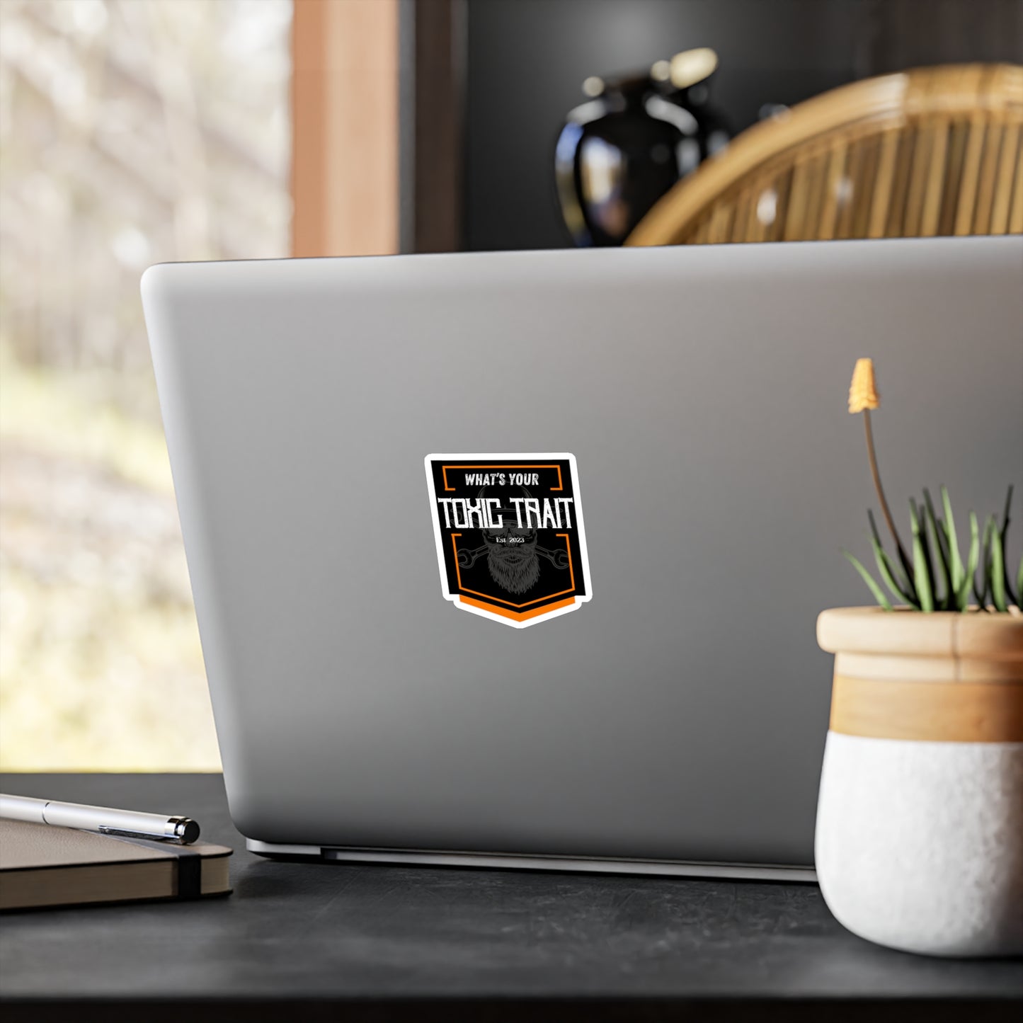 Toxic Trait Orange Kiss-Cut Vinyl Decals