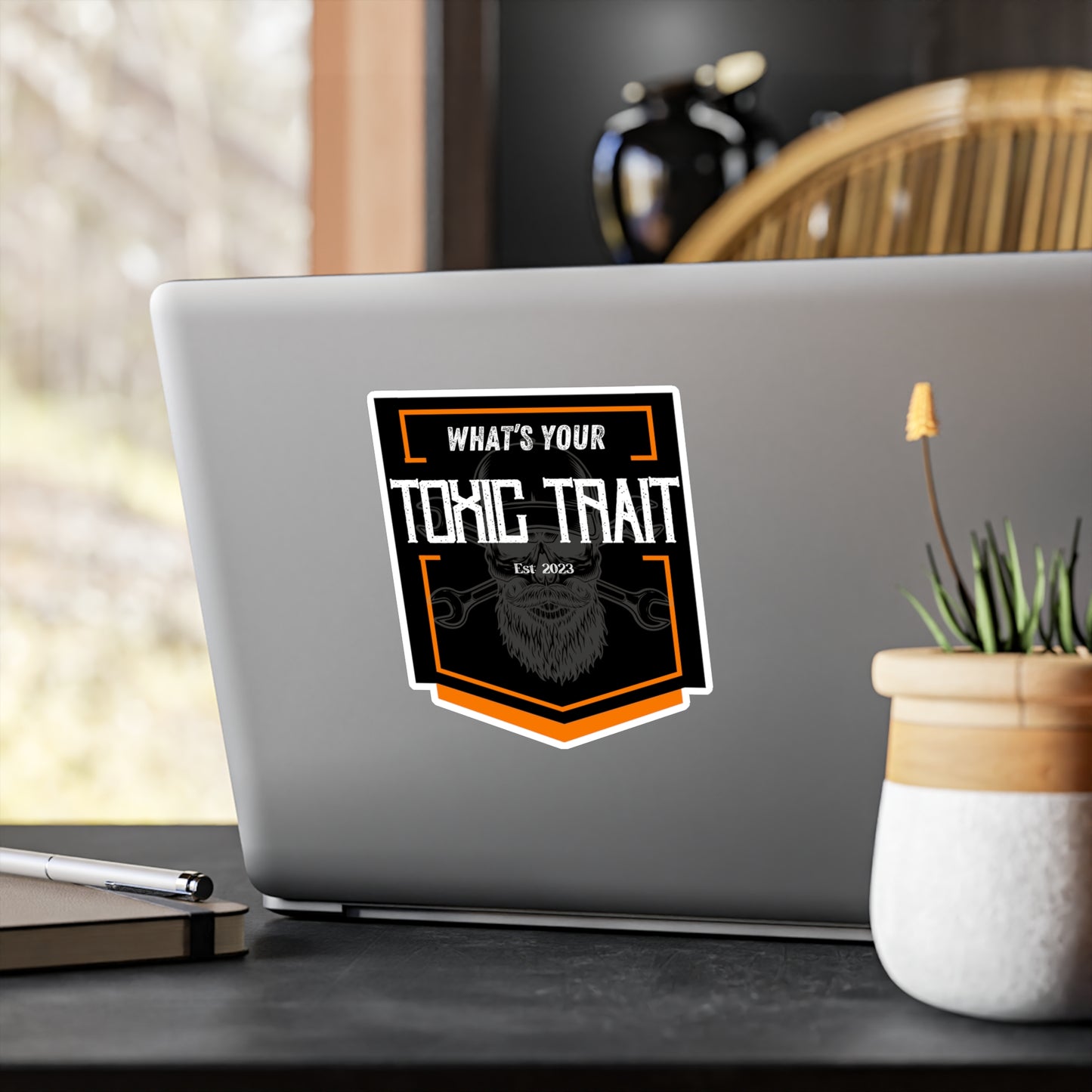 Toxic Trait Orange Kiss-Cut Vinyl Decals