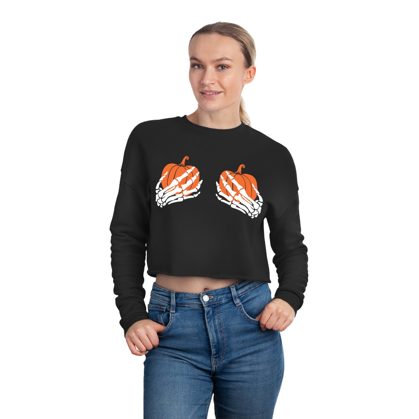 Hold your Gourd Women's Cropped Sweatshirt