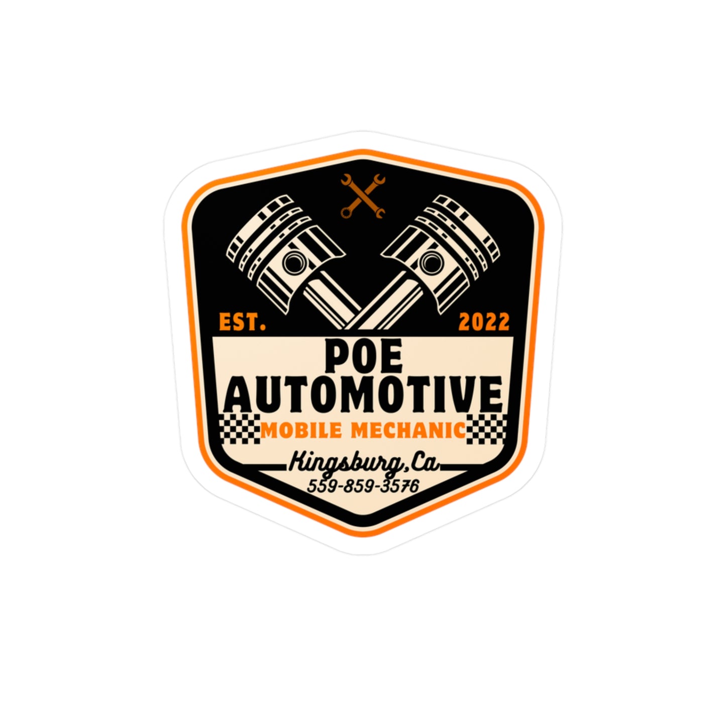 Poe Automotive Kiss-Cut Vinyl Decals