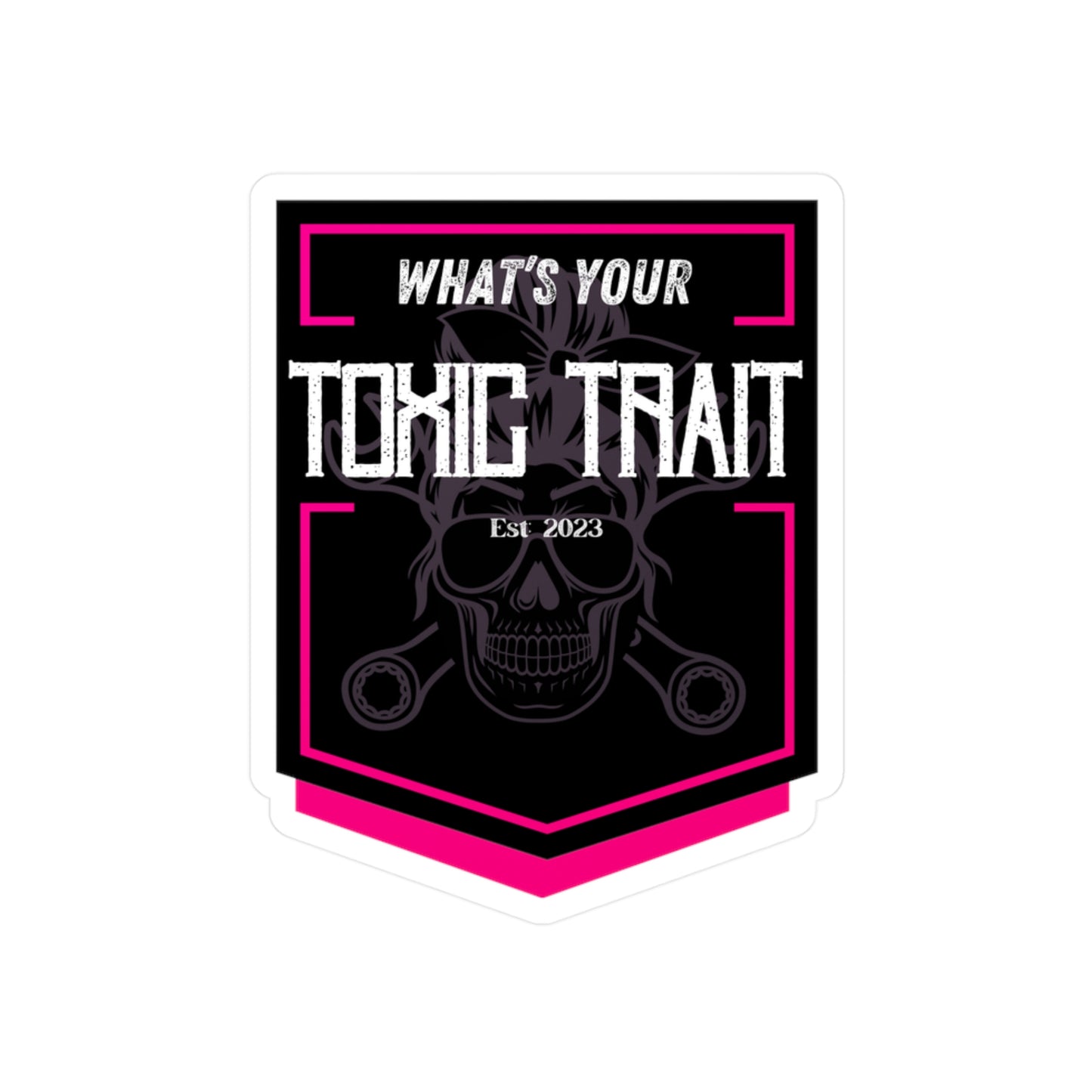 Toxic Trait Pink Kiss-Cut Vinyl Decals