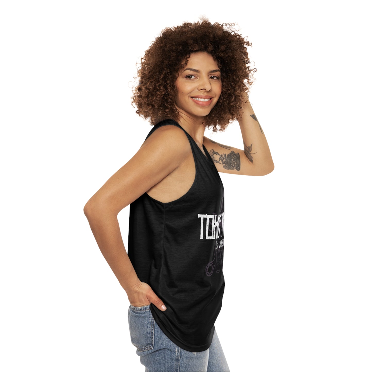 Toxic Trait Smokey Lavender SkullTank Top