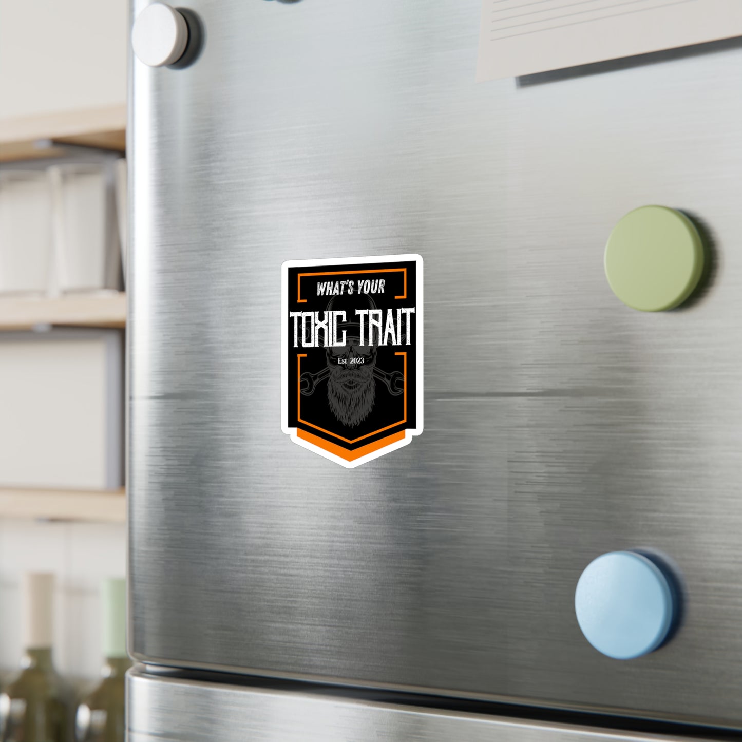Toxic Trait Orange Kiss-Cut Vinyl Decals
