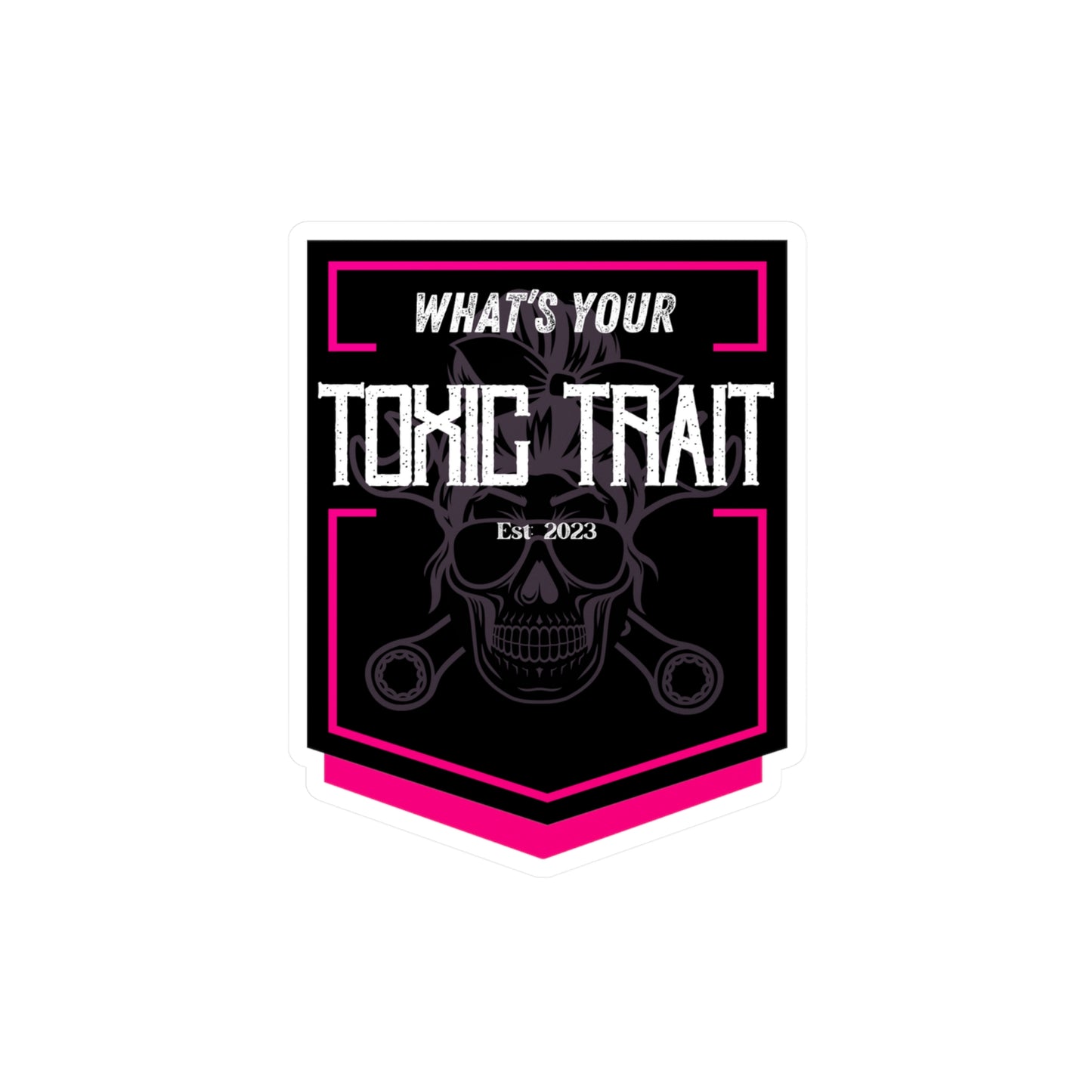 Toxic Trait Pink Kiss-Cut Vinyl Decals