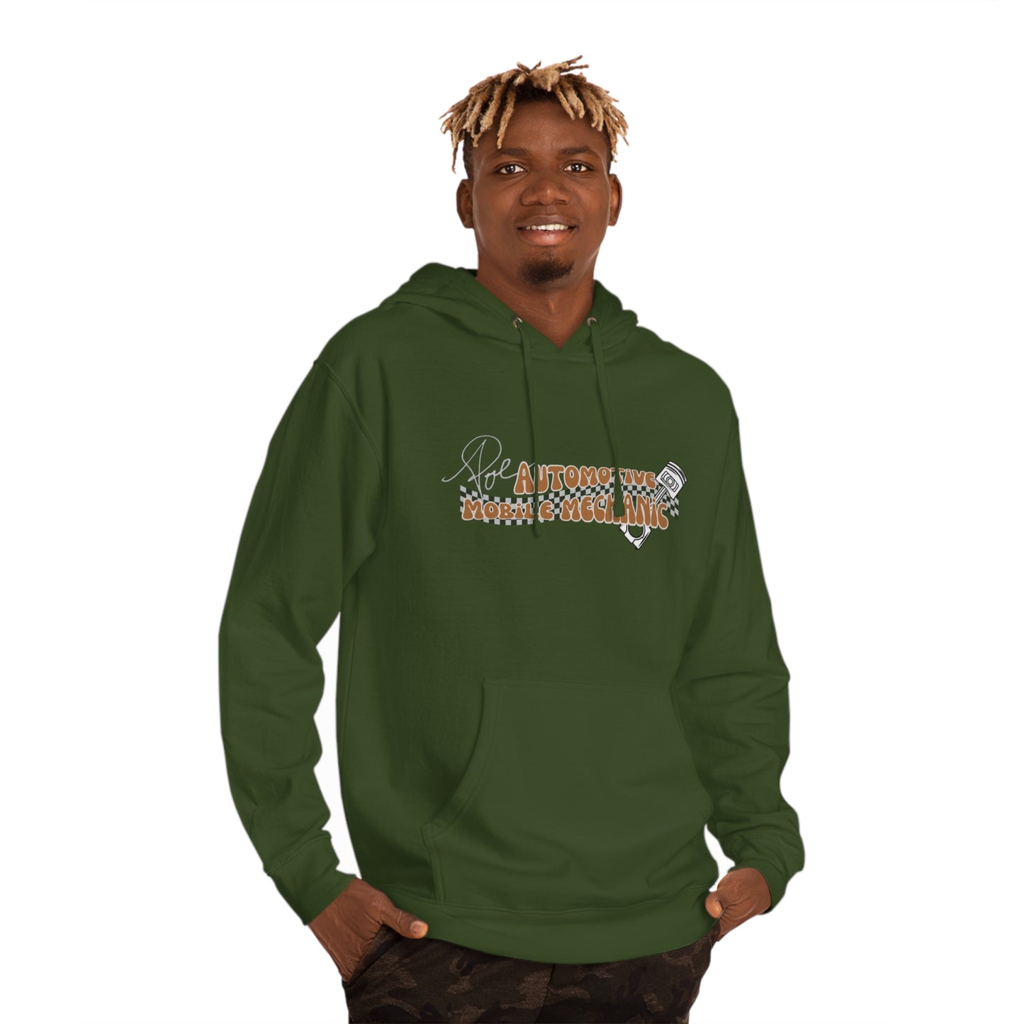 Vintage Poe Automotive Hooded Sweatshirt