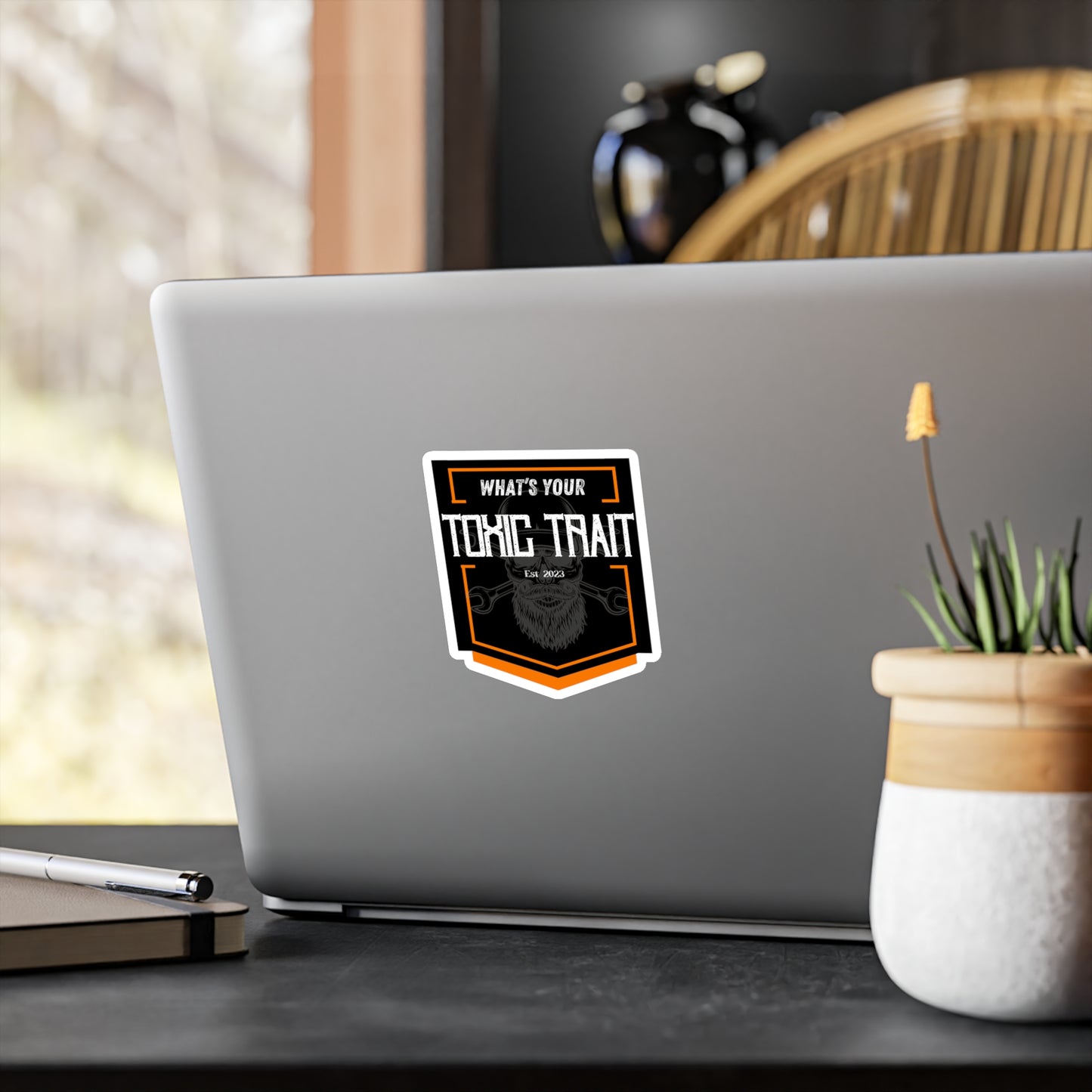 Toxic Trait Orange Kiss-Cut Vinyl Decals