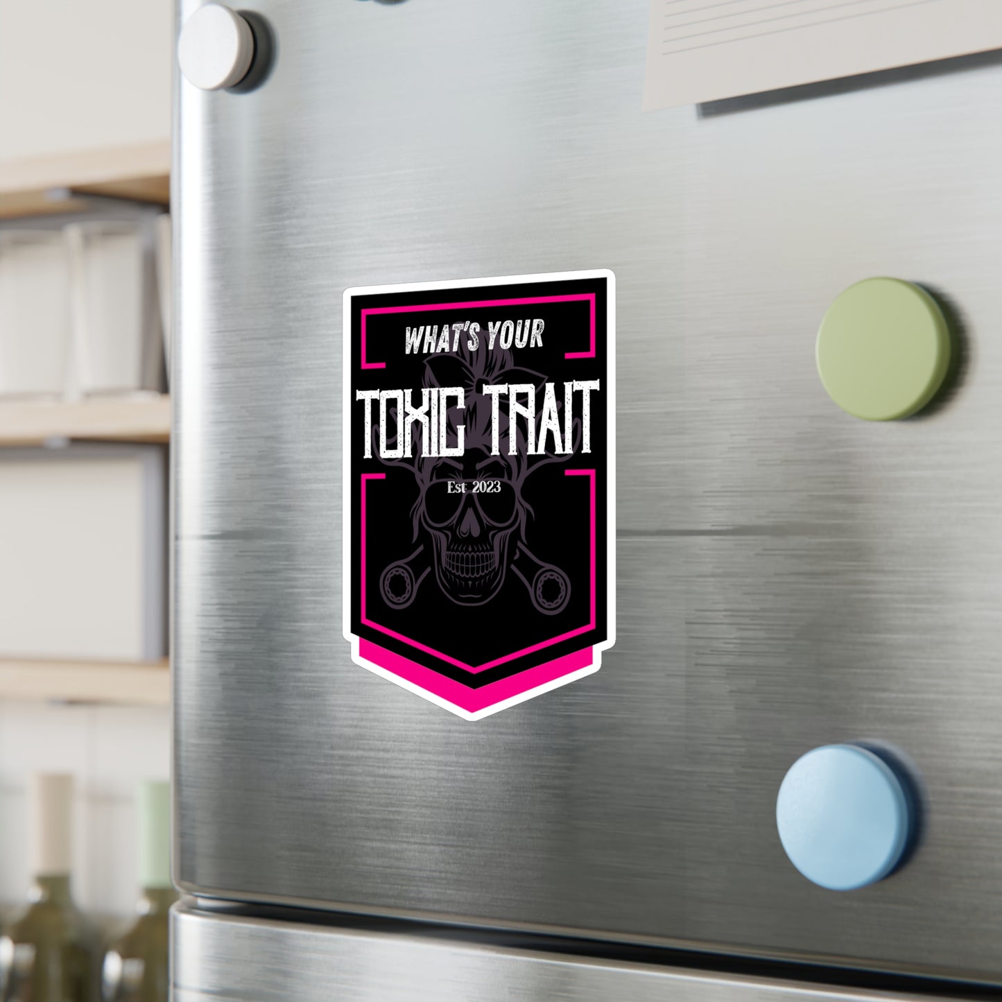 Toxic Trait Pink Kiss-Cut Vinyl Decals