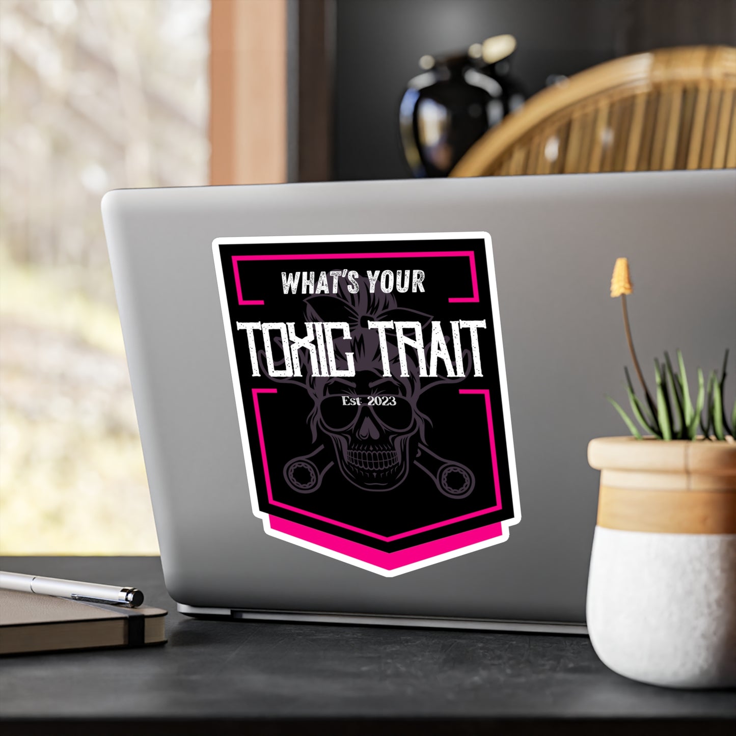 Toxic Trait Pink Kiss-Cut Vinyl Decals