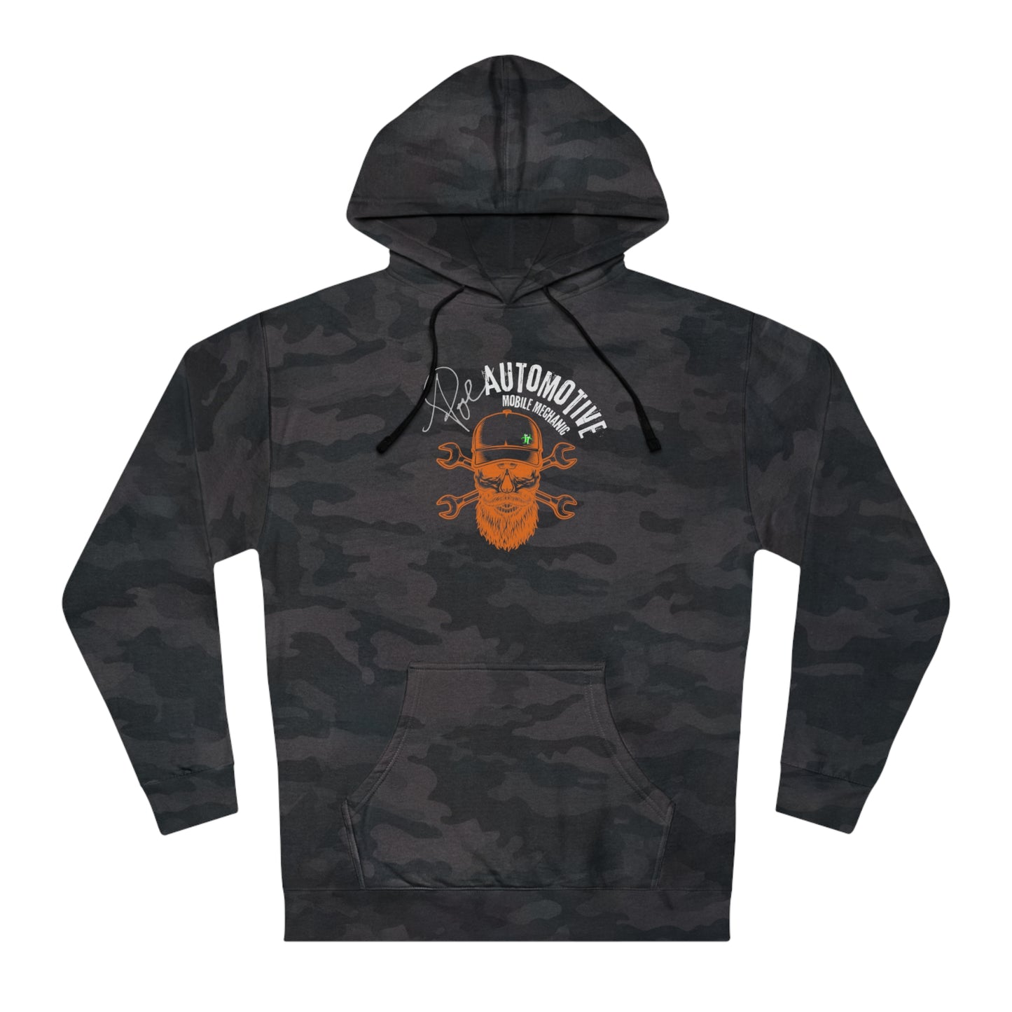 Poe Automotive bearded Skull Hooded Sweatshirt