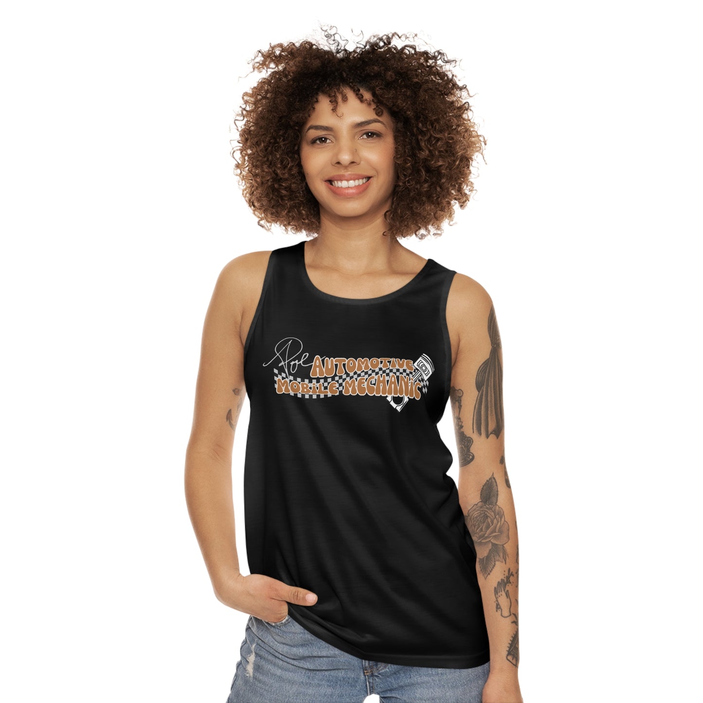 Vintage Poe Automotive Unisex Tank Top