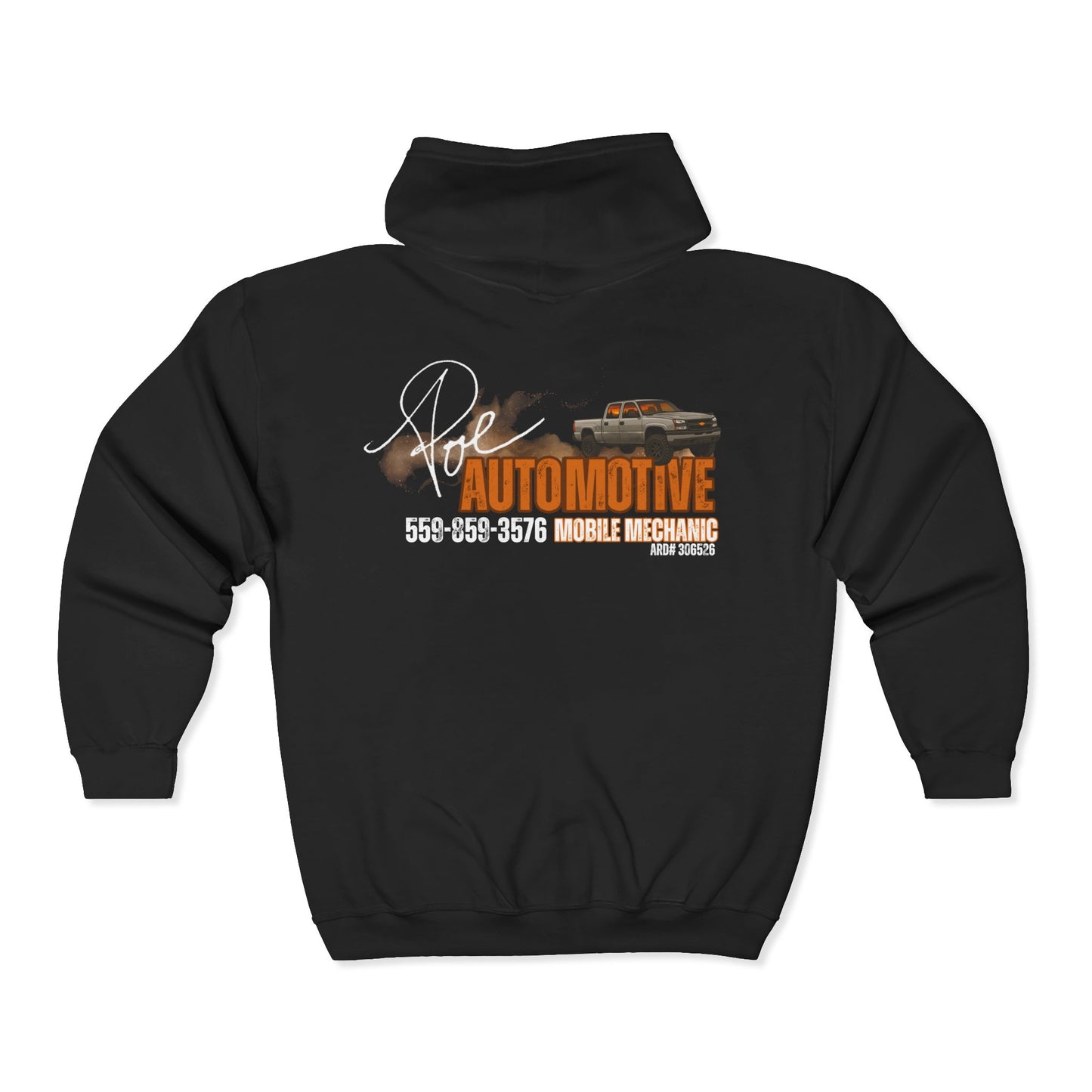 Poe Automotive Cozy Outdoor Zip Hoodie | Unisex Sweatshirt