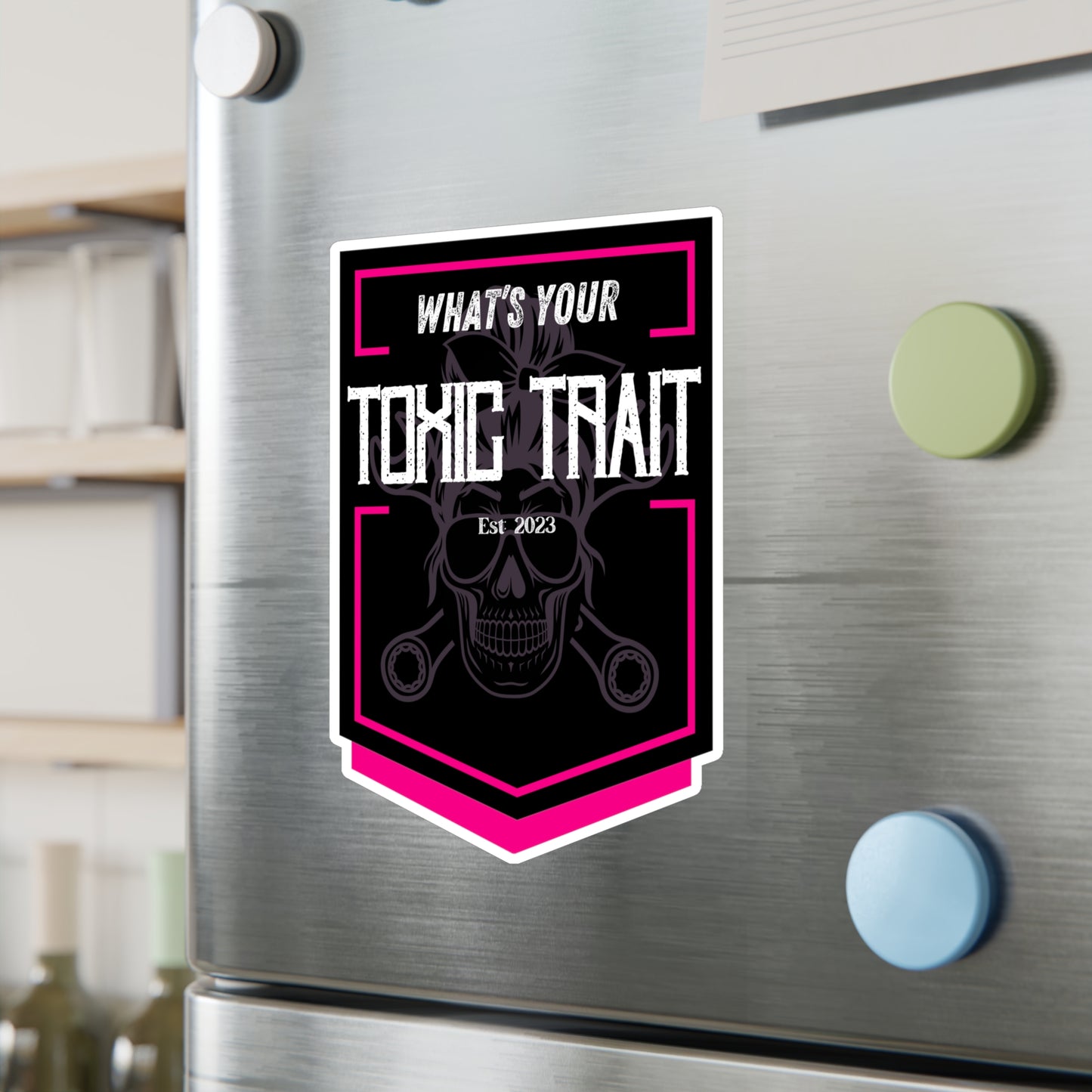 Toxic Trait Pink Kiss-Cut Vinyl Decals