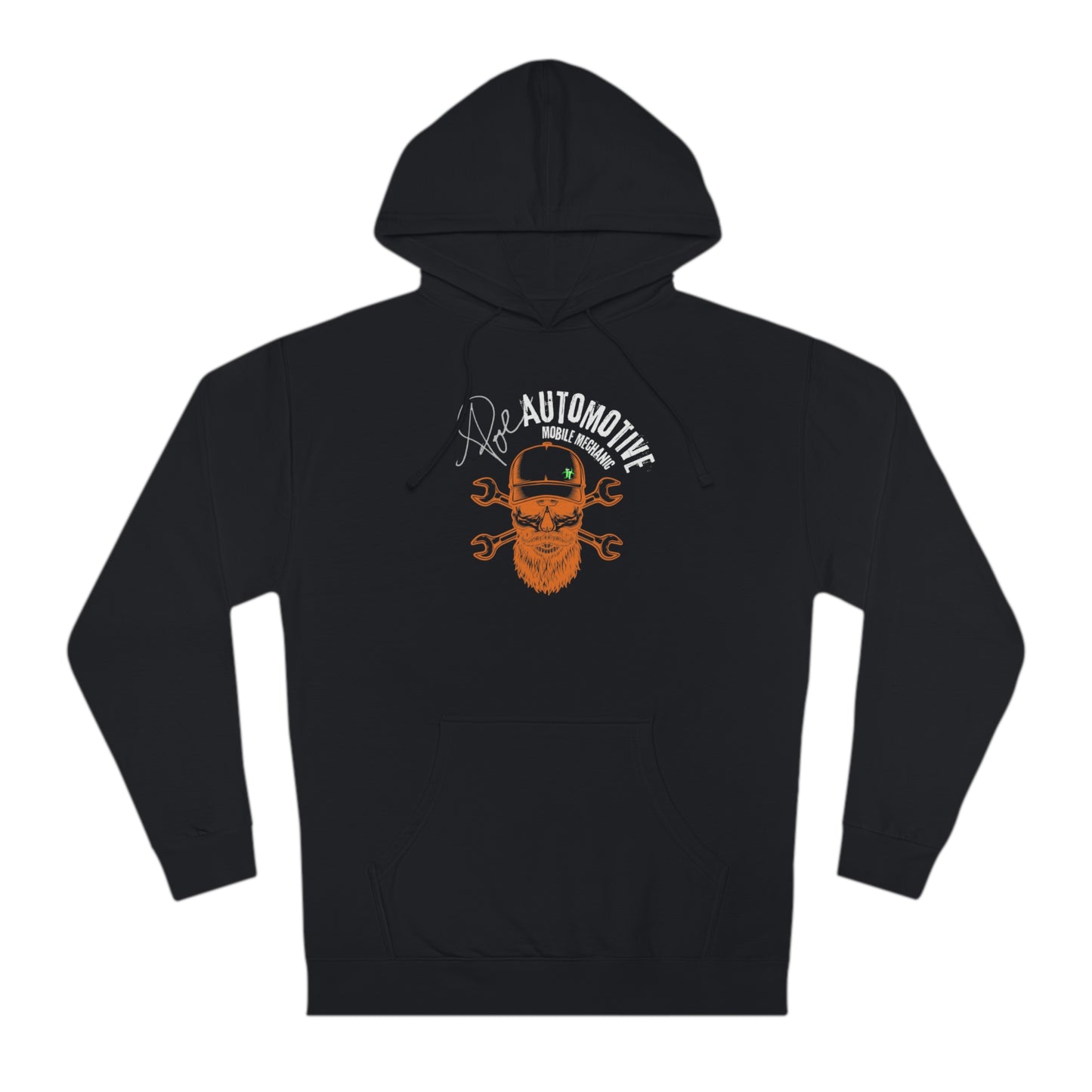 Poe Automotive bearded Skull Hooded Sweatshirt
