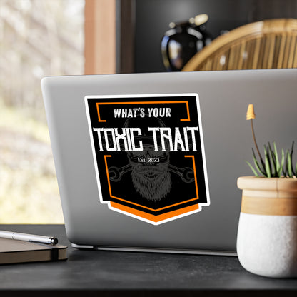 Toxic Trait Orange Kiss-Cut Vinyl Decals