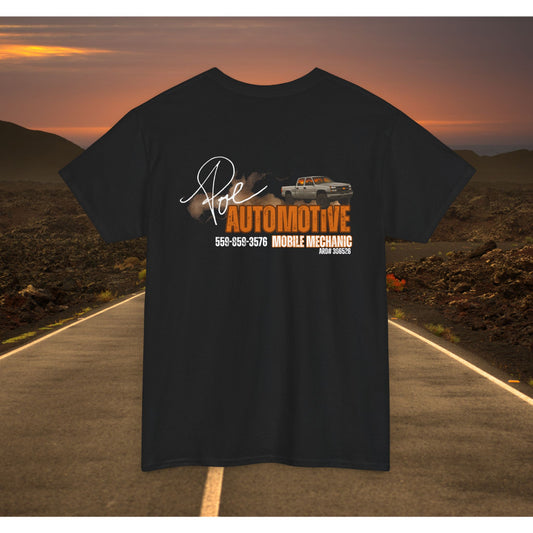 Poe Automotive Mechanic Tee, Unisex Heavy Cotton T-Shirt