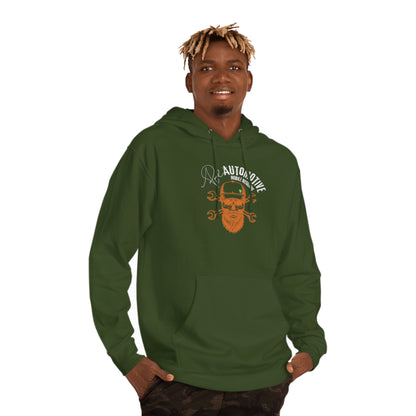 Poe Automotive bearded Skull Hooded Sweatshirt