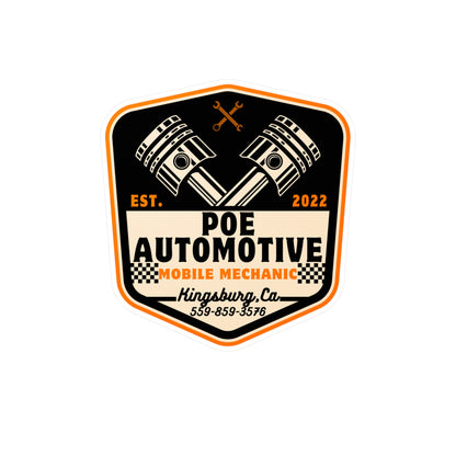 Poe Automotive Kiss-Cut Vinyl Decals