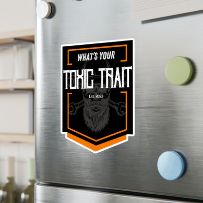 Toxic Trait Orange Kiss-Cut Vinyl Decals