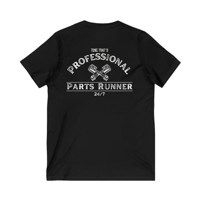 Parts Runner Jersey Short Sleeve V-Neck Tee