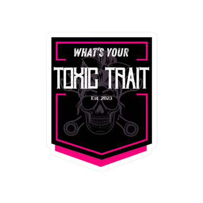 Toxic Trait Pink Kiss-Cut Vinyl Decals